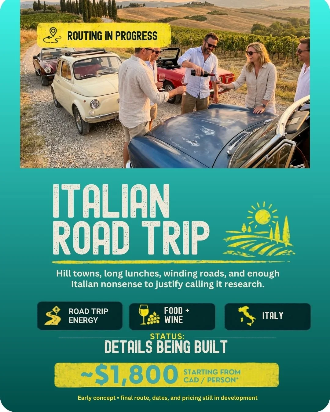 Second Shift Italian Road Trip