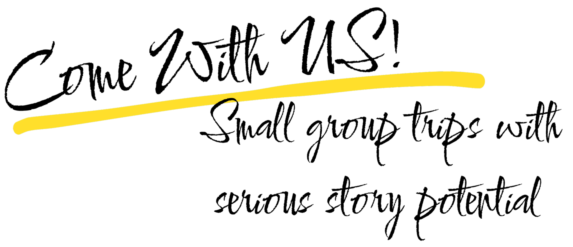 Illustration of a man balancing on a horizontal yellow line, representing a tightrope, with a black background.