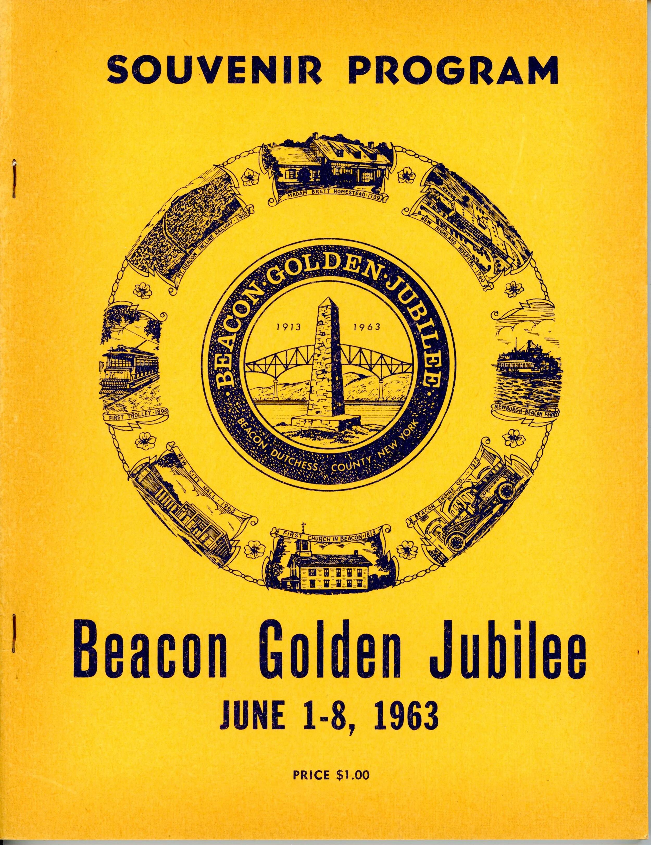 Beacon Golden Jubilee Souvenir Program - Vintage 1963 Book