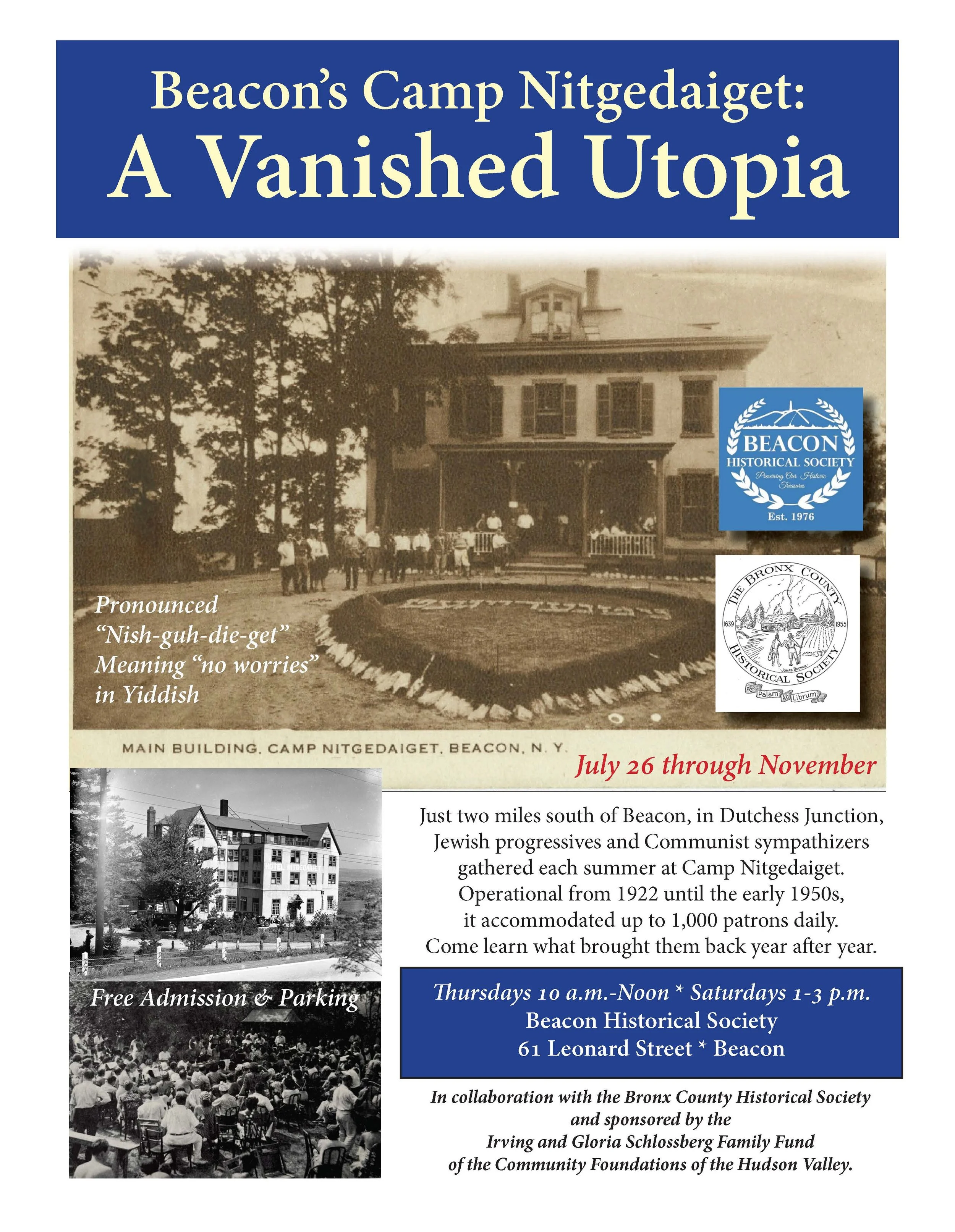 Beacon's Camp Nitgedaiget: A Vanished Utopia 