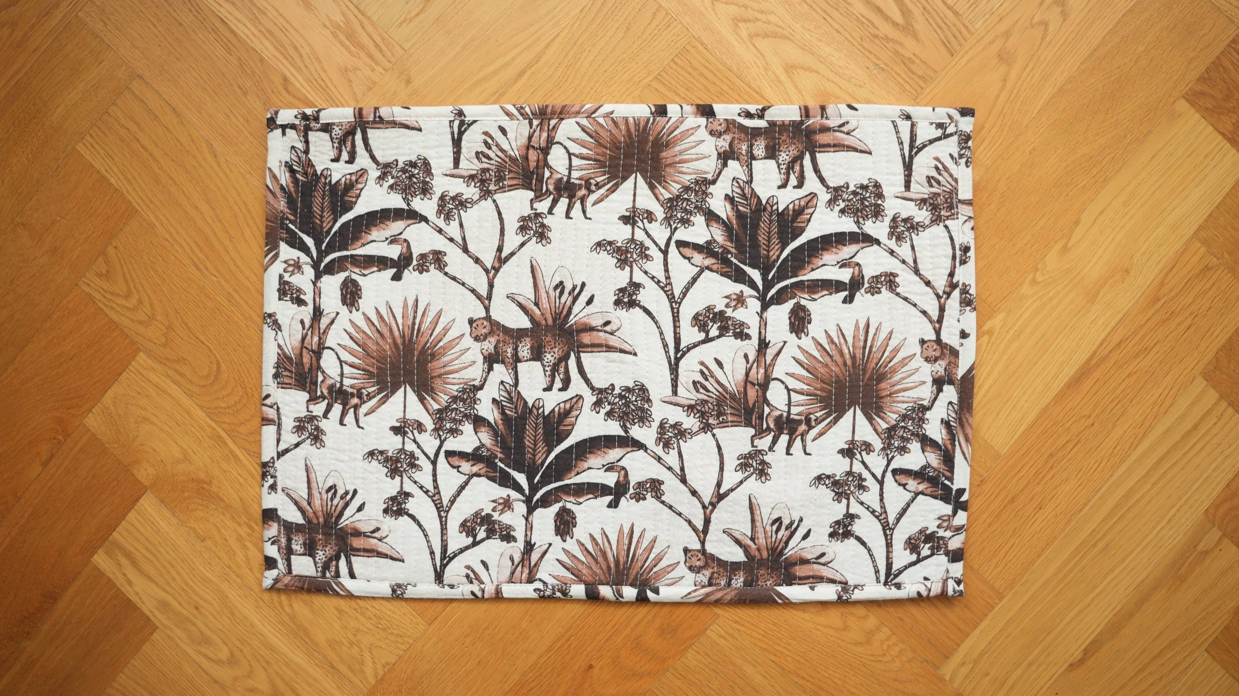 Jaipur Jungle  Quilted Placemat and Napkin Set