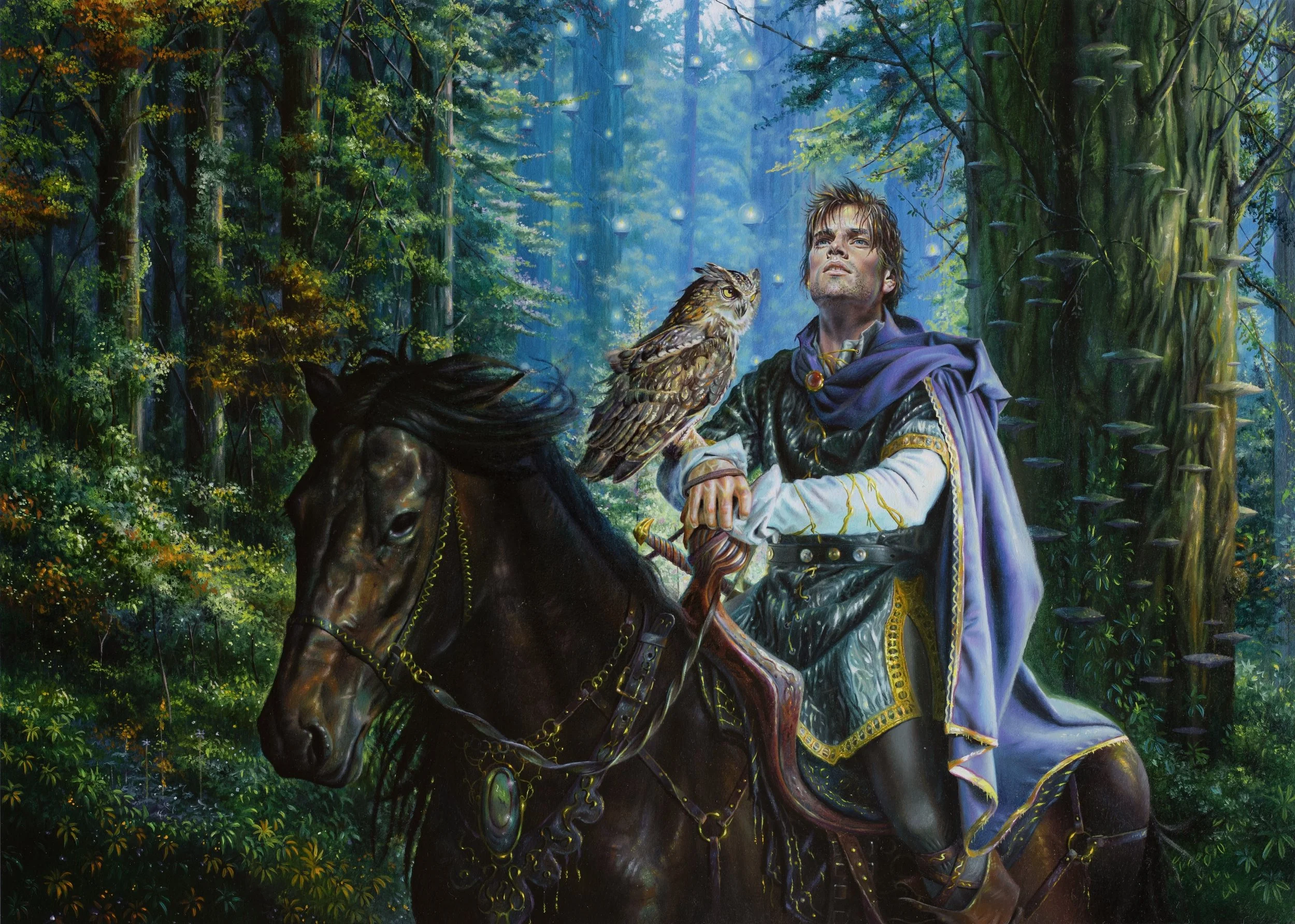 Owl Sight - - Oil on Board - 22 x 24 £7000
