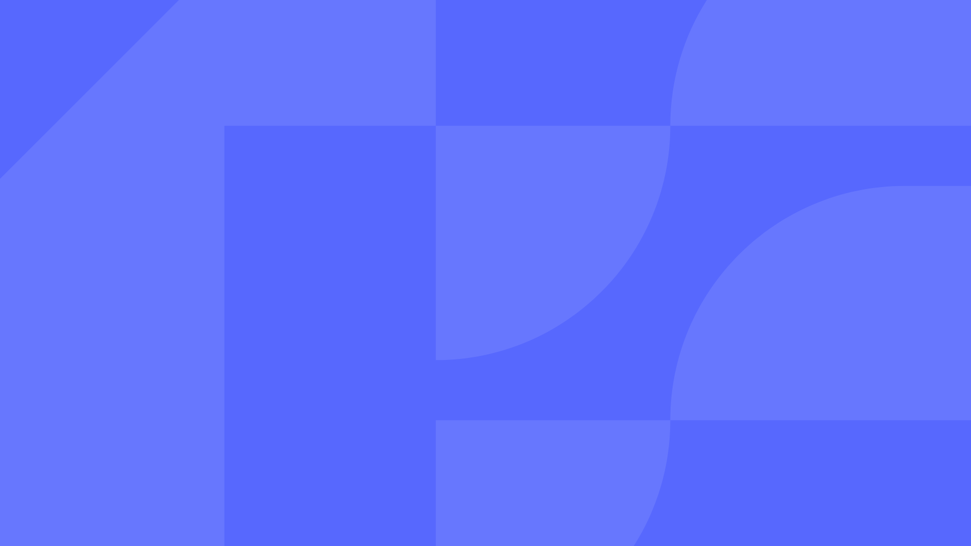 This image is a solid blue background with abstract geometric shapes and curves.