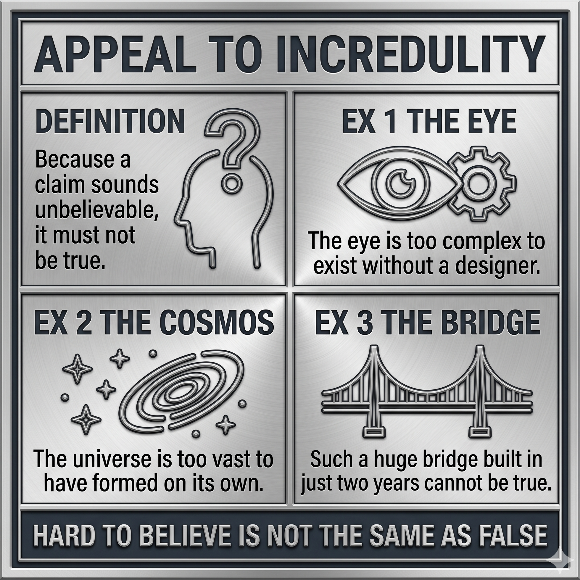 Appeal to incredulity