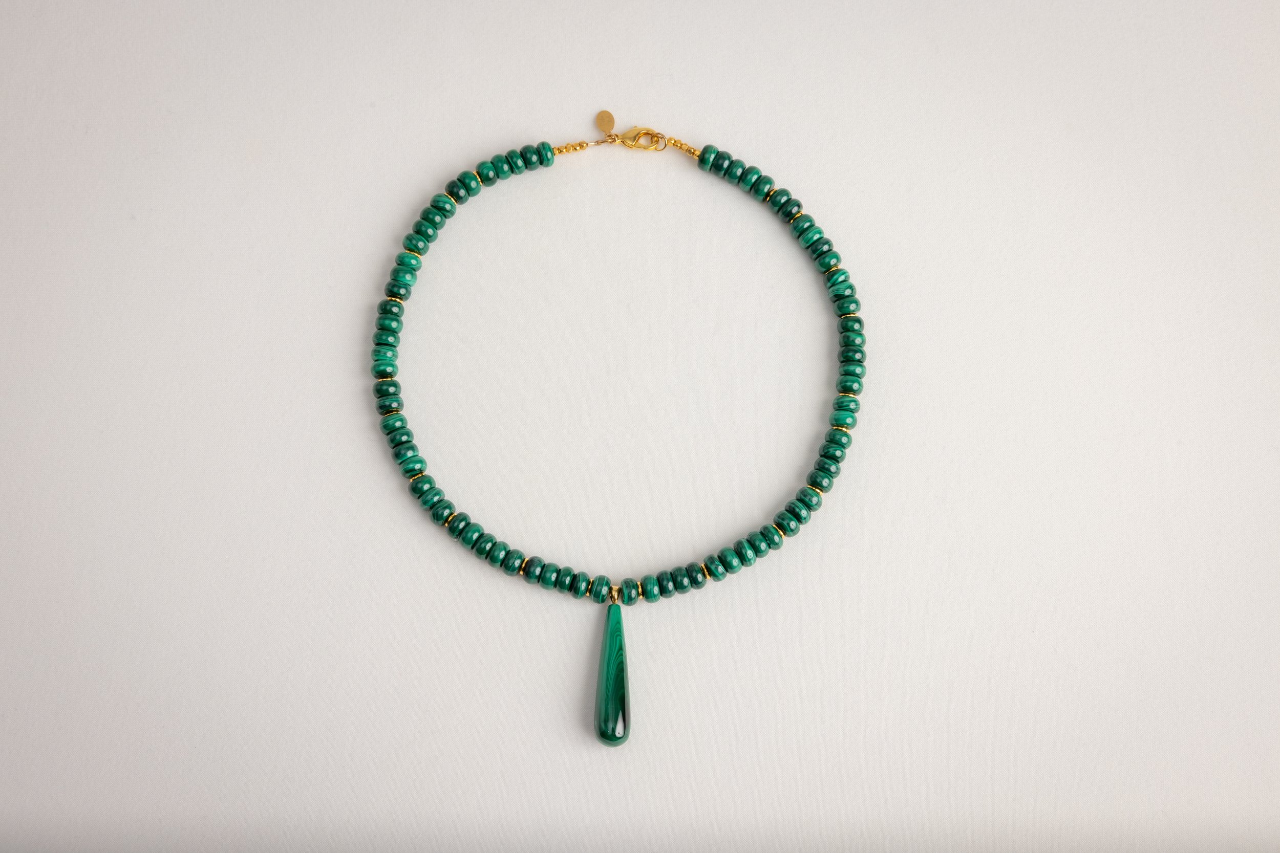 Malachite Pendant Necklace