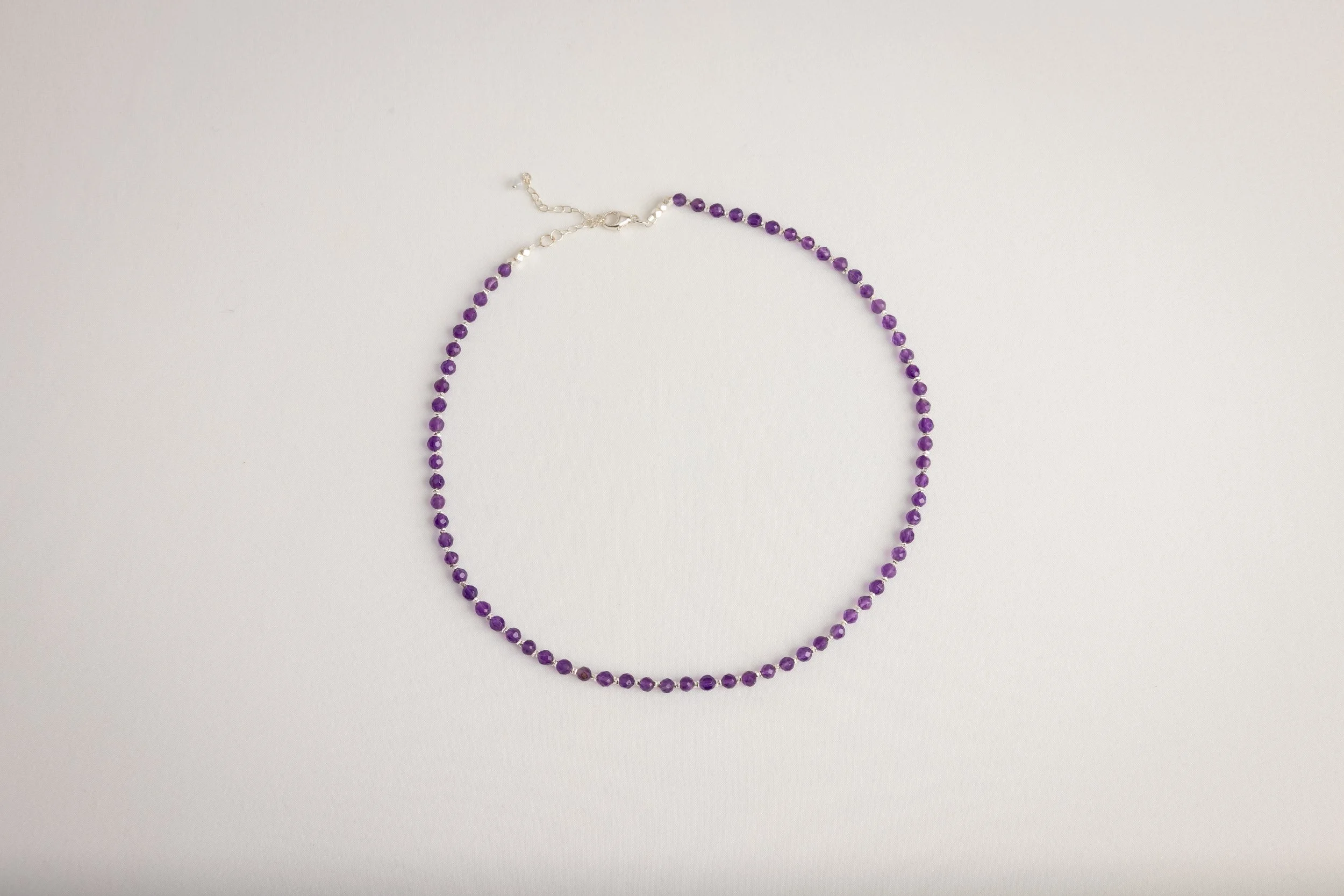 Amethyst with Sterling Silver Necklace