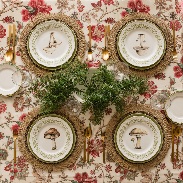 CHAMPIGNON · Complete Tableware Set — Hand-painted Langenthal porcelain