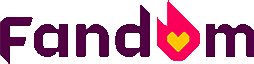 Logo de Fandom avec le texte violet et un symbole en forme de cœur stylisé en jaune et violet.