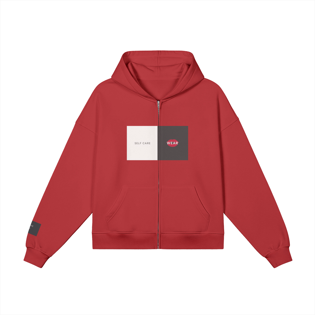 SELF CARE WEAR Kiss Mark Zip Up