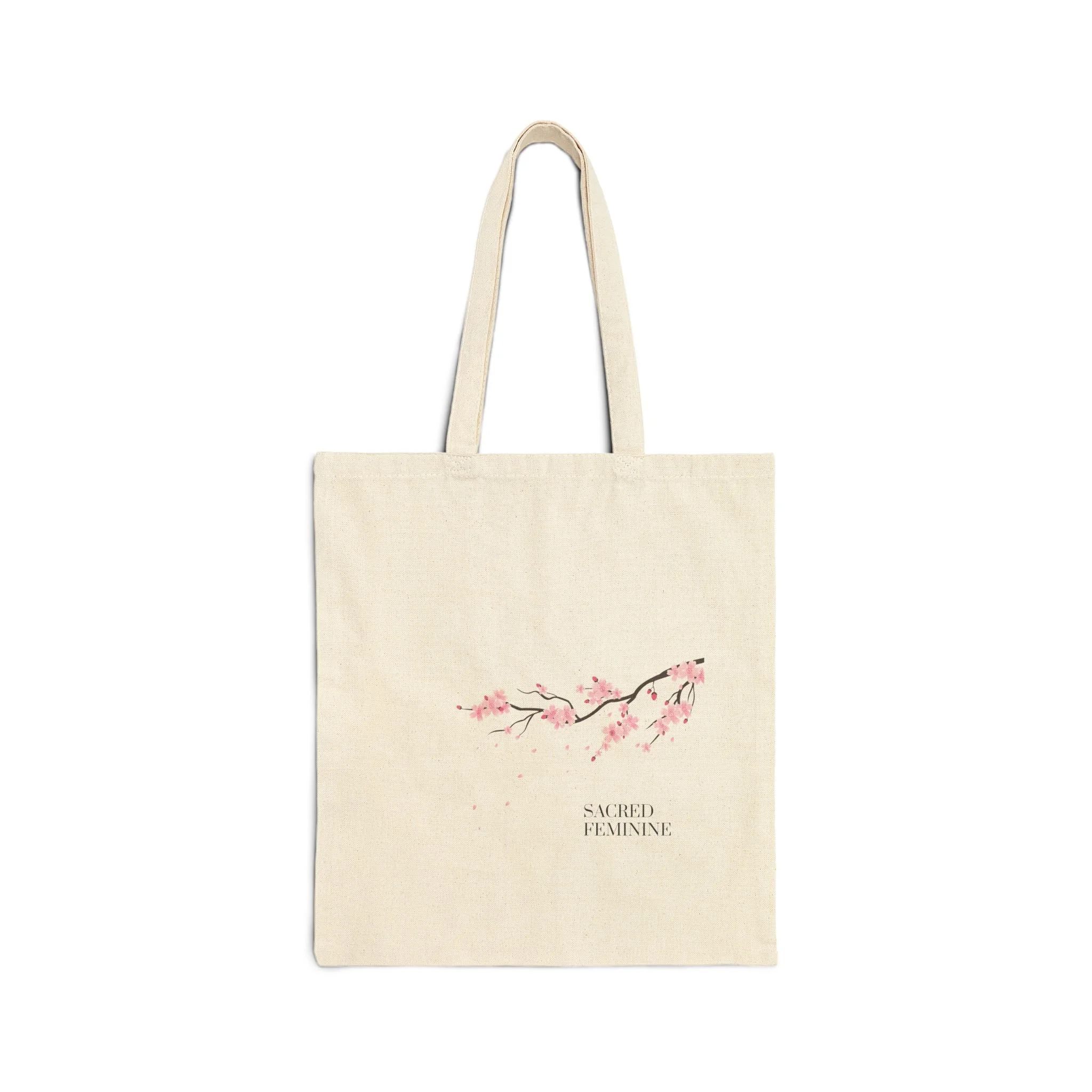 Cherry Blossom Canvas Tote Bag