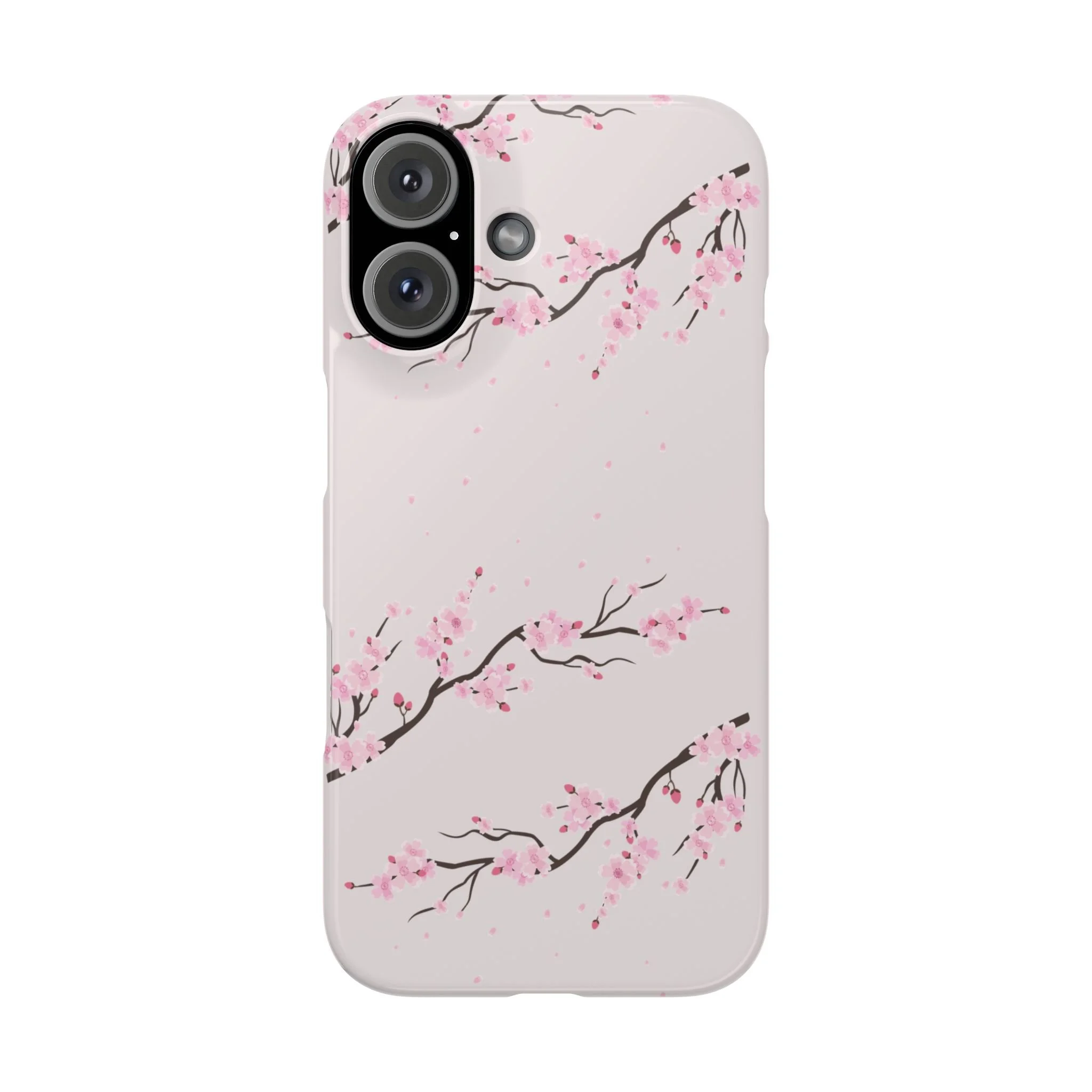 Cherry Blossom Slim Phone Case – Minimal Floral iPhone Cover