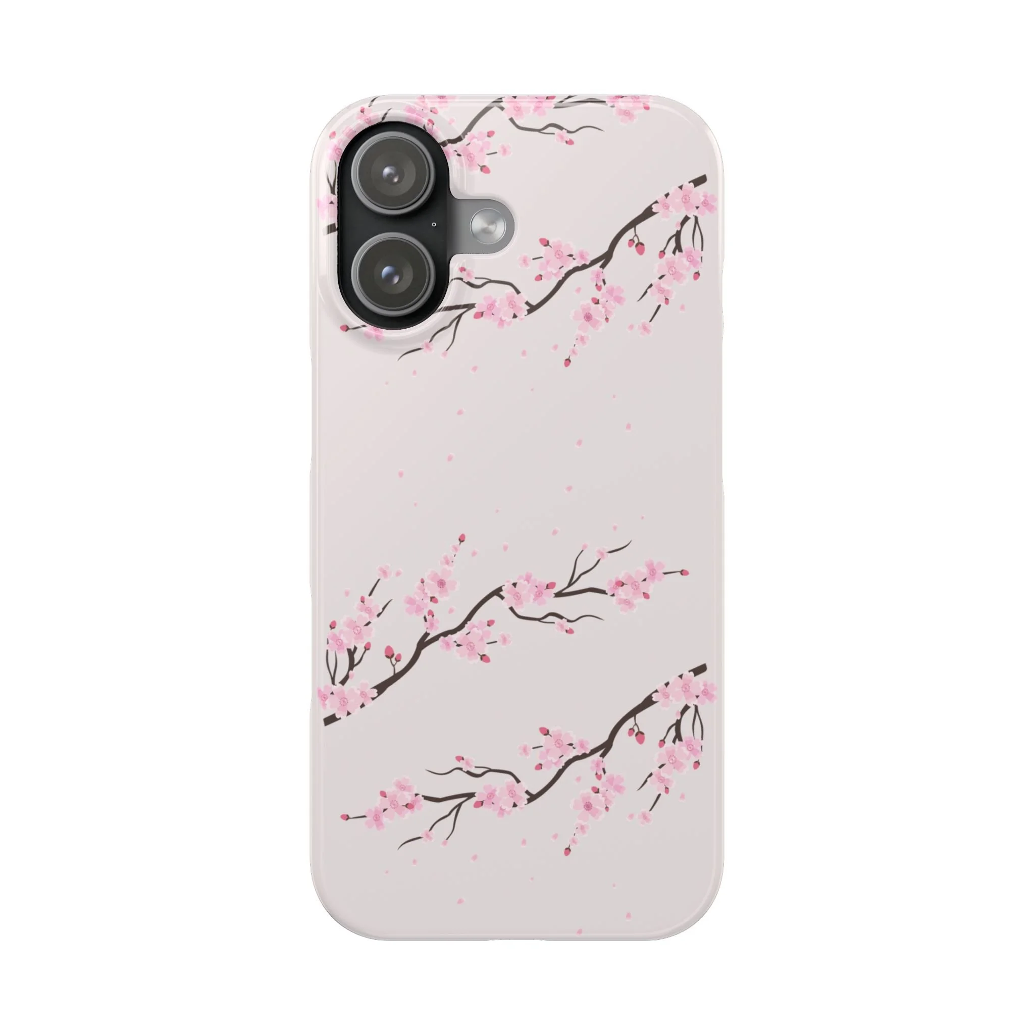 Cherry Blossom Slim Phone Case – Minimal Floral iPhone Cover