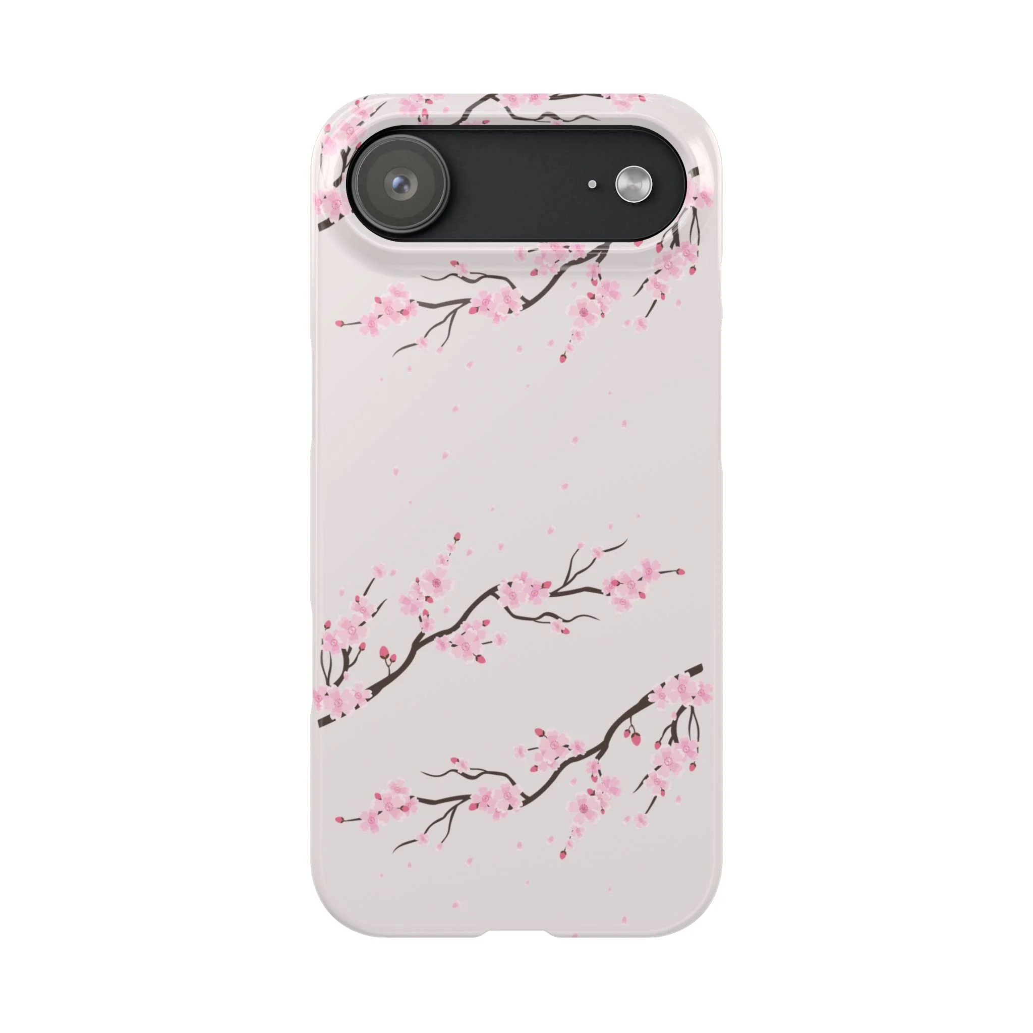 Cherry Blossom Slim Phone Case – Minimal Floral iPhone Cover