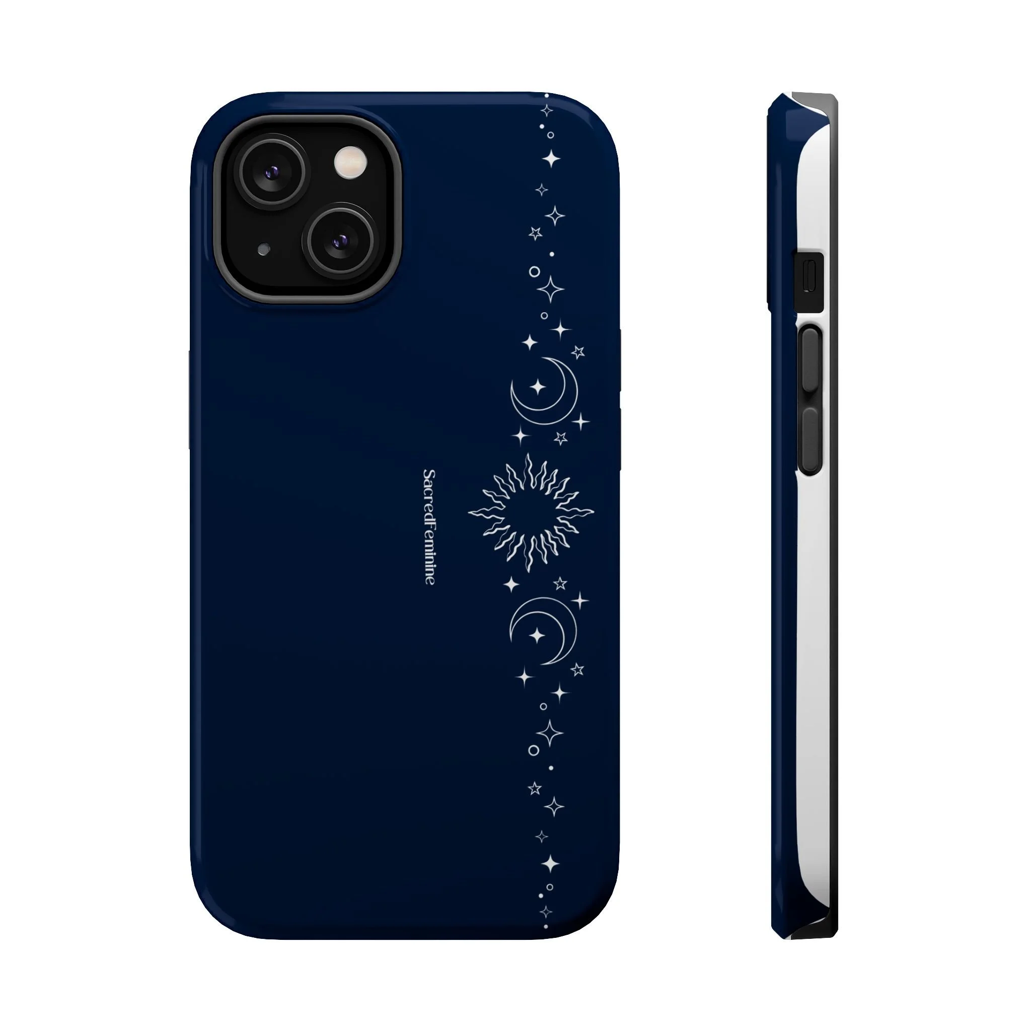 Magnetic Impact-Resistant Phone Case — Midnight Moon & Starline Design