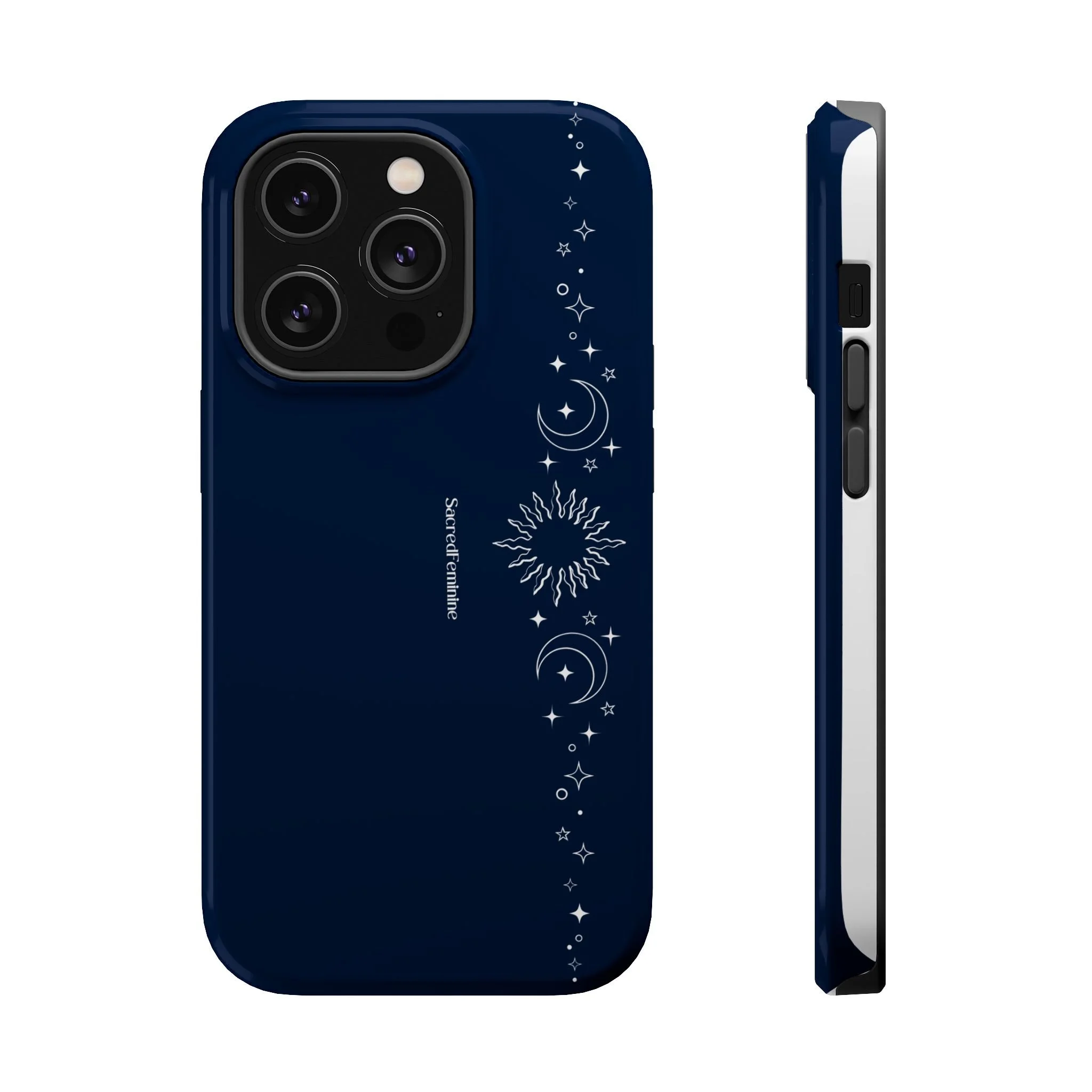 Magnetic Impact-Resistant Phone Case — Midnight Moon & Starline Design