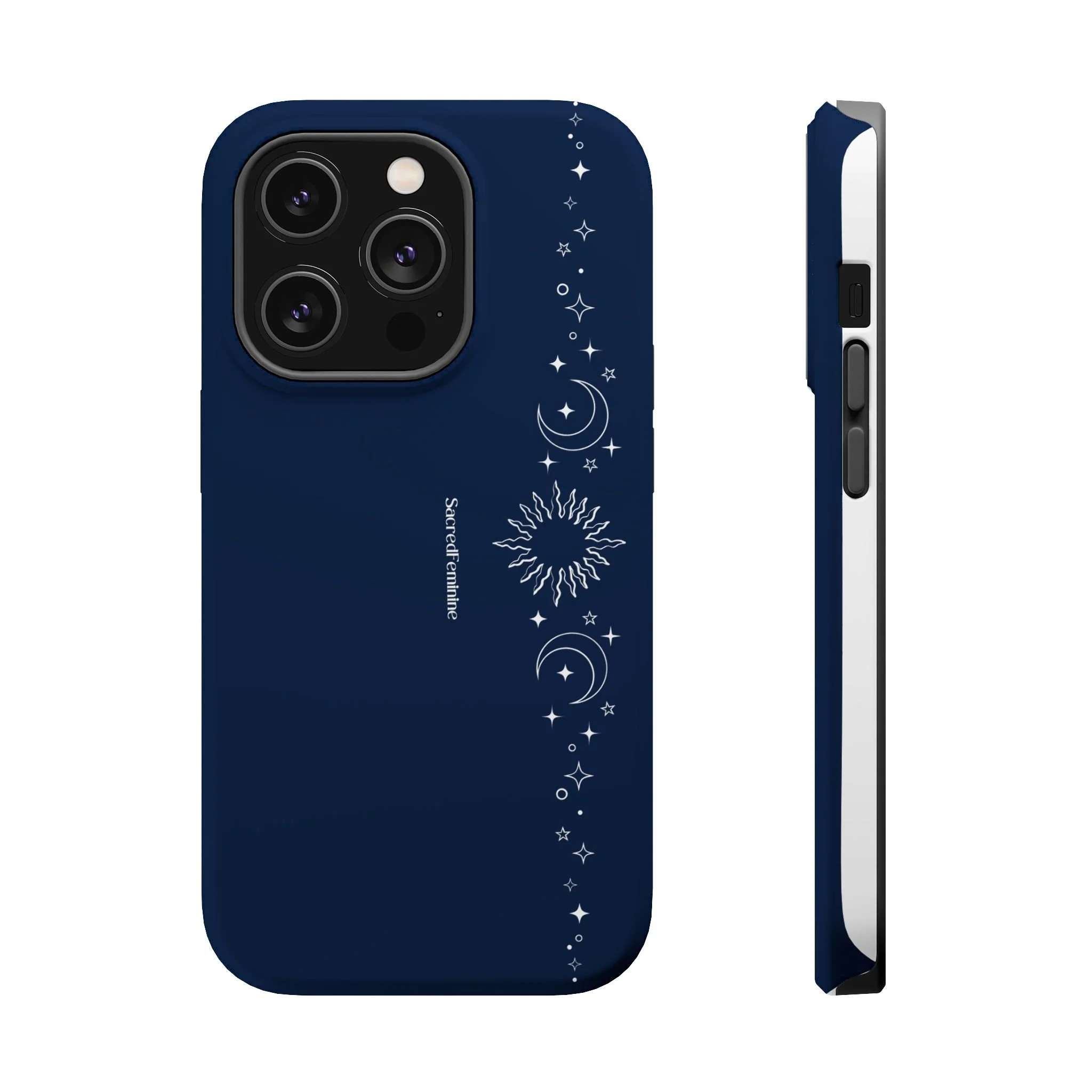 Magnetic Impact-Resistant Phone Case — Midnight Moon & Starline Design