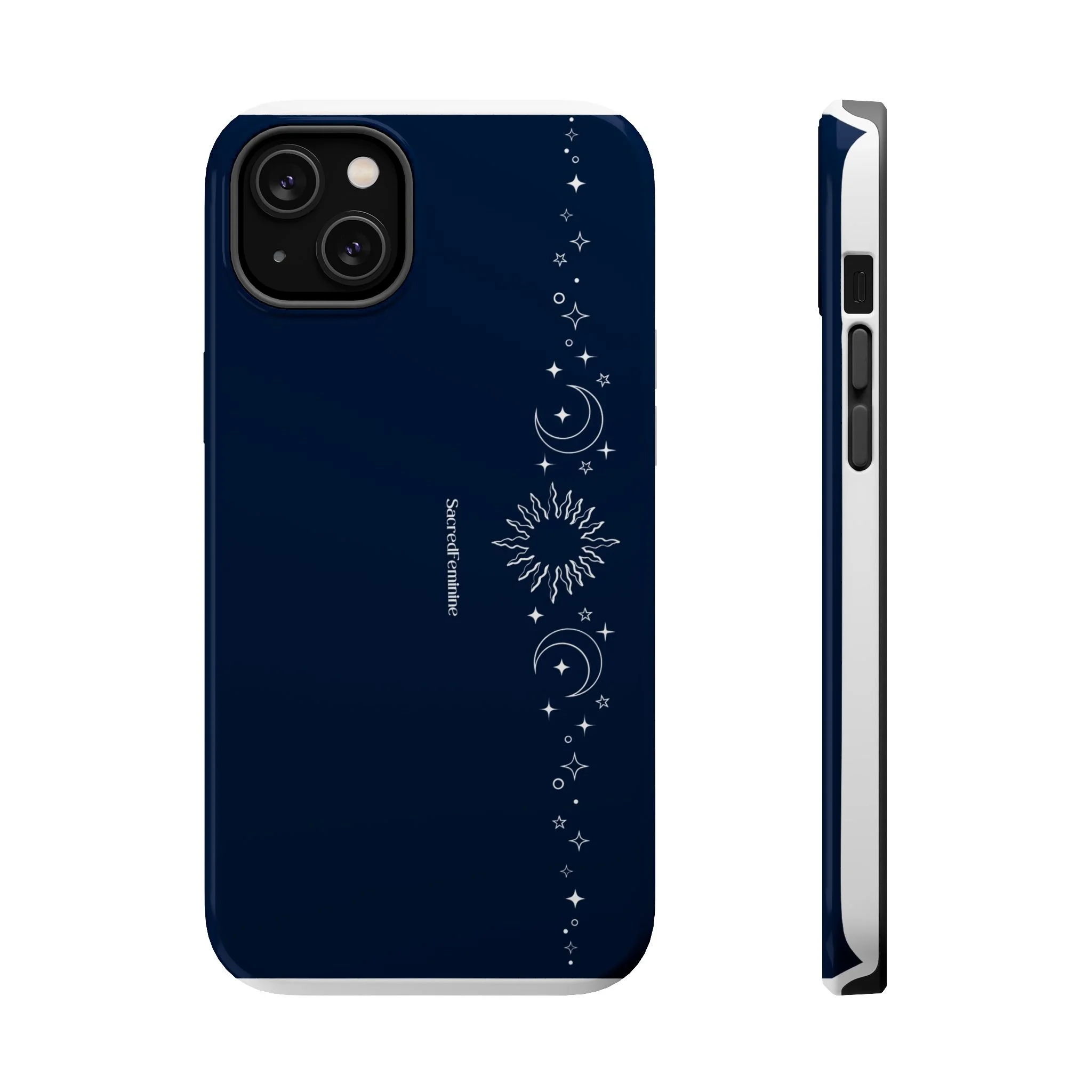 Magnetic Impact-Resistant Phone Case — Midnight Moon & Starline Design