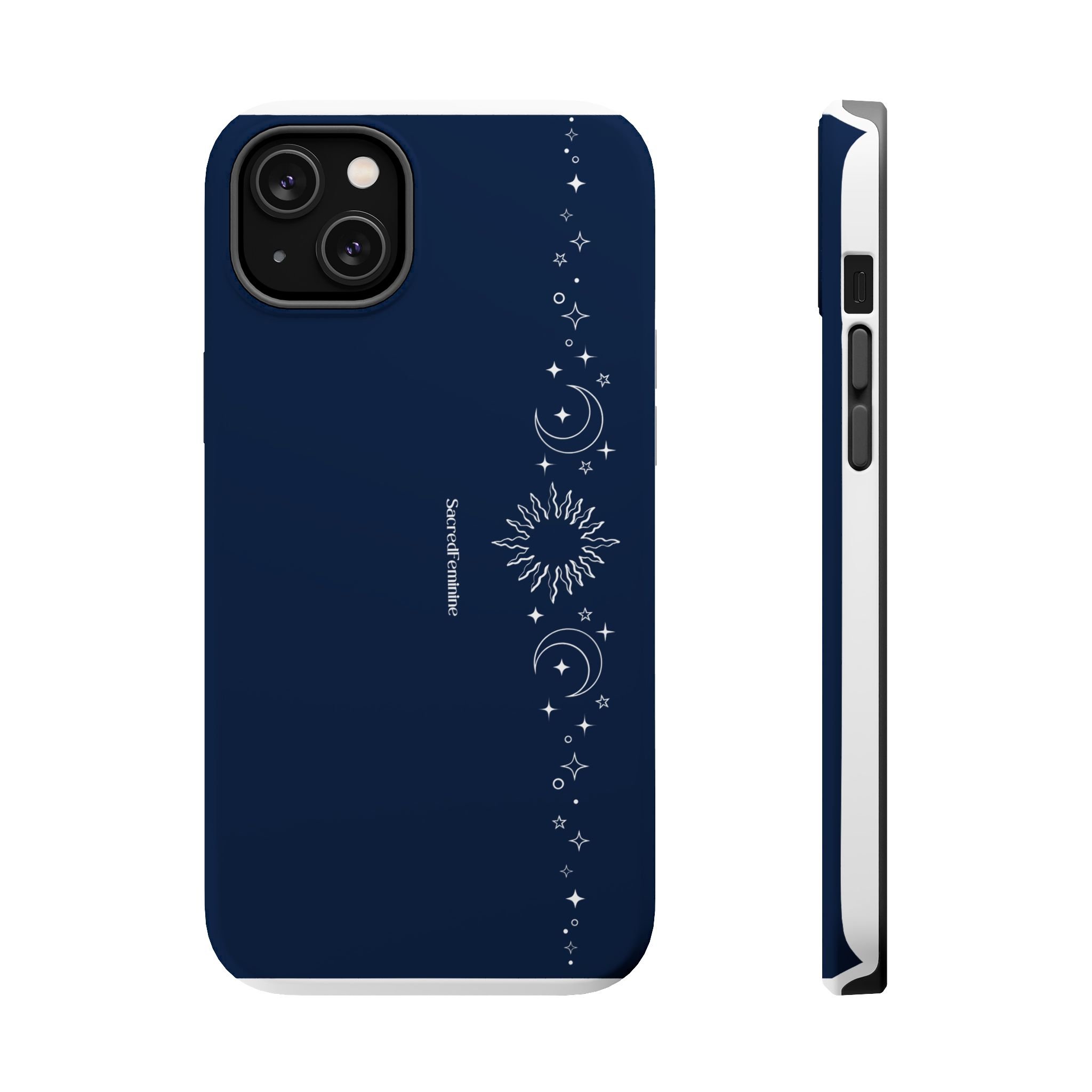 Magnetic Impact-Resistant Phone Case — Midnight Moon & Starline Design