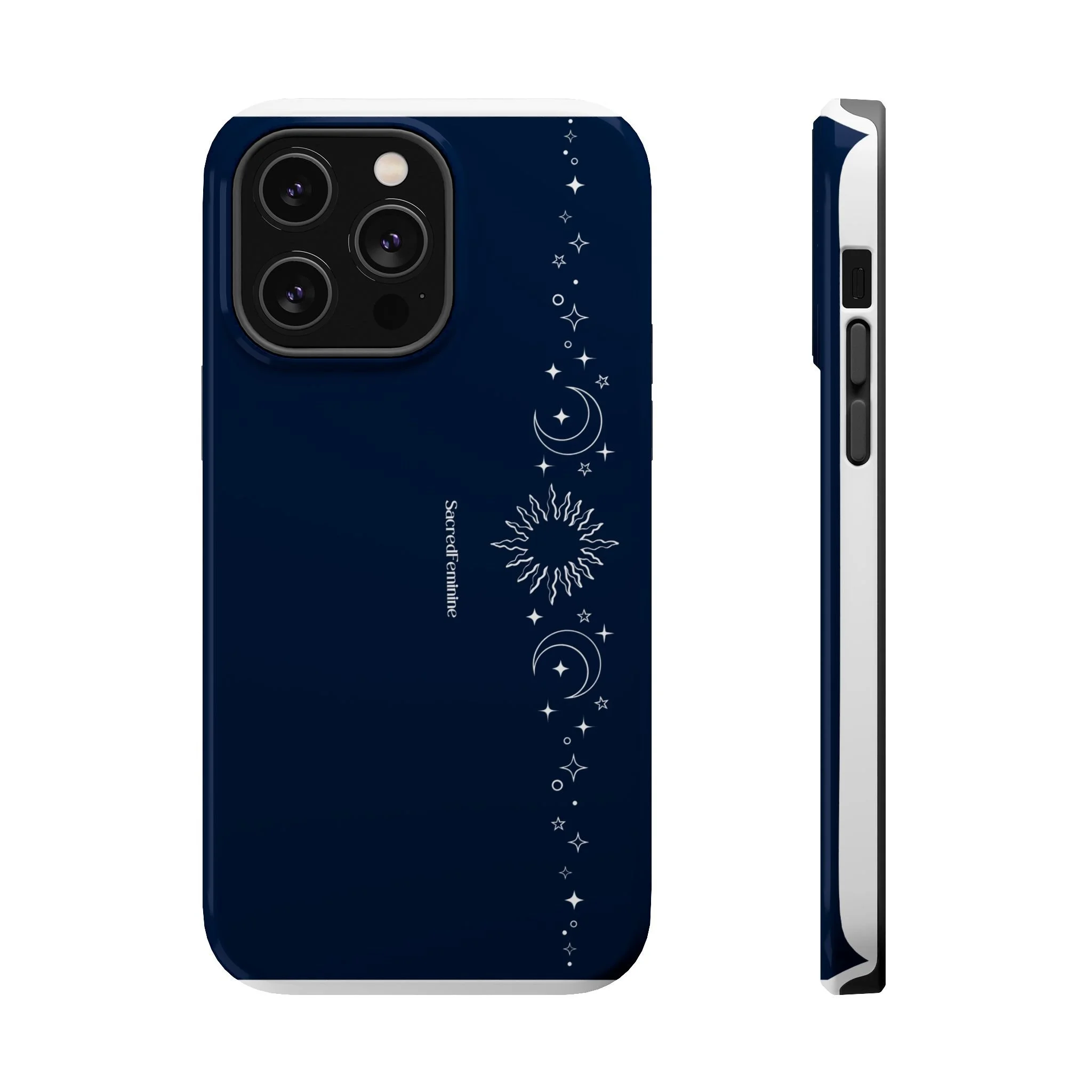 Magnetic Impact-Resistant Phone Case — Midnight Moon & Starline Design