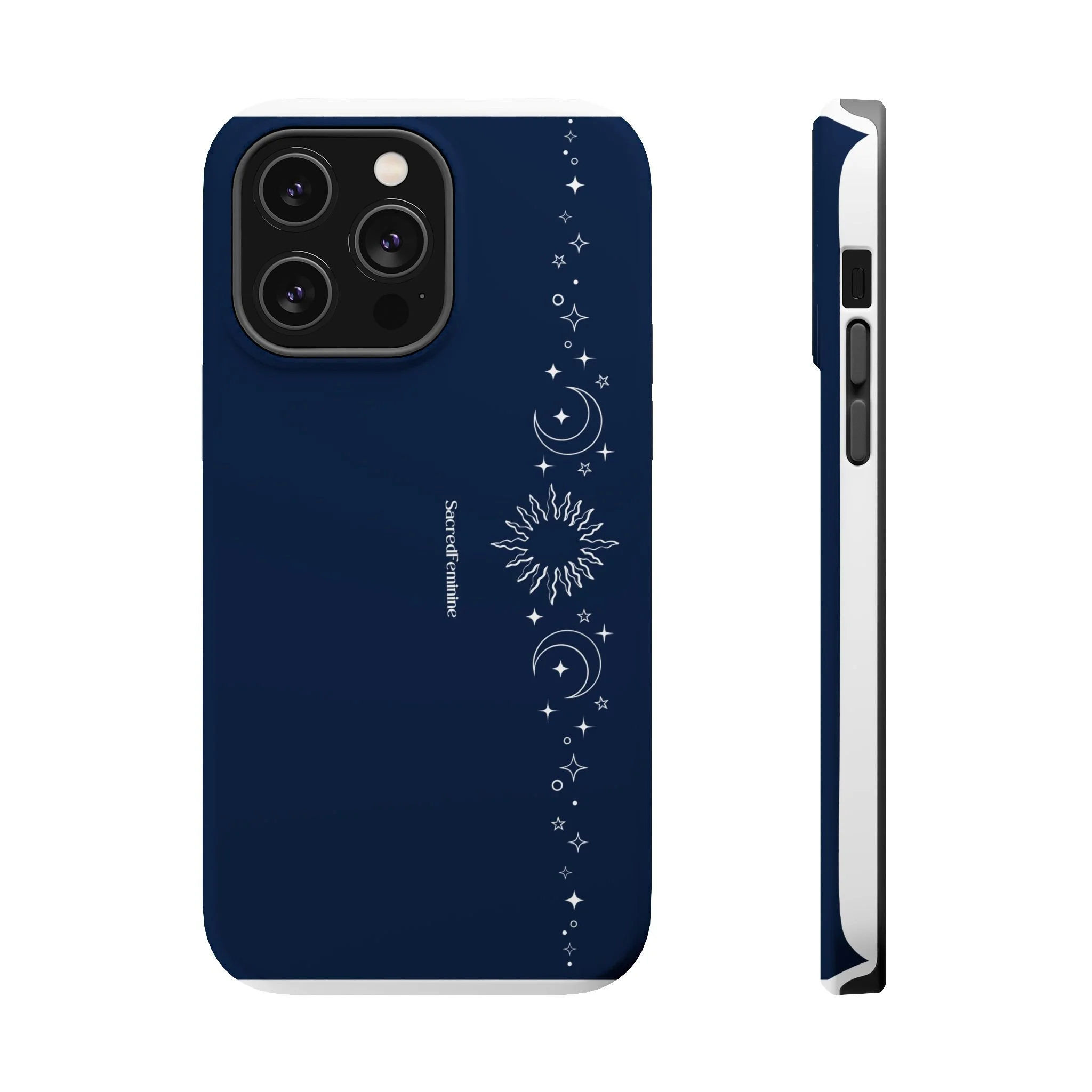Magnetic Impact-Resistant Phone Case — Midnight Moon & Starline Design