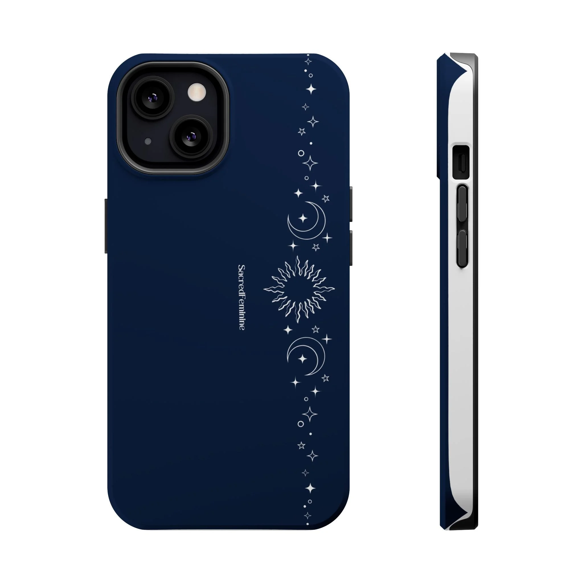 Magnetic Impact-Resistant Phone Case — Midnight Moon & Starline Design