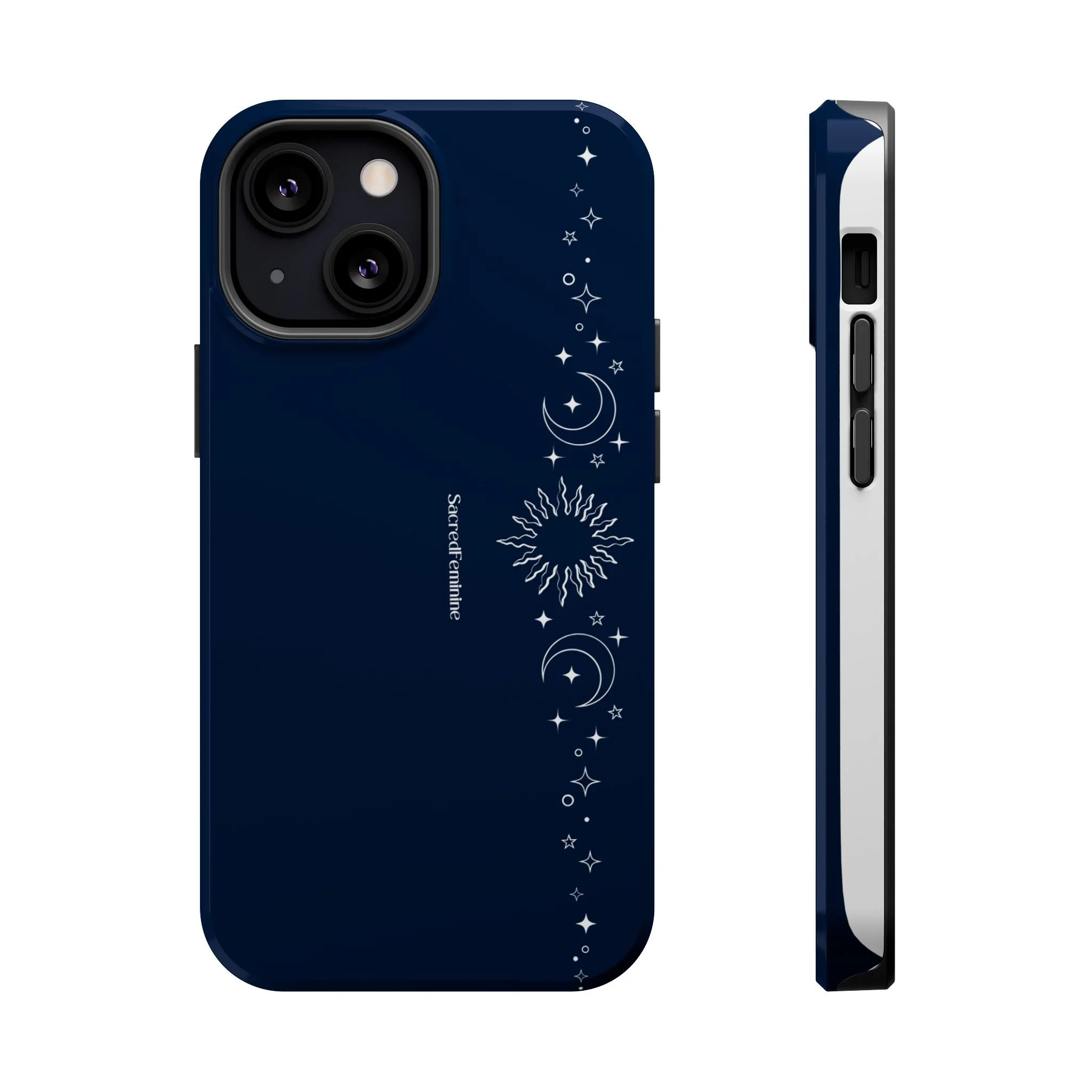 Magnetic Impact-Resistant Phone Case — Midnight Moon & Starline Design
