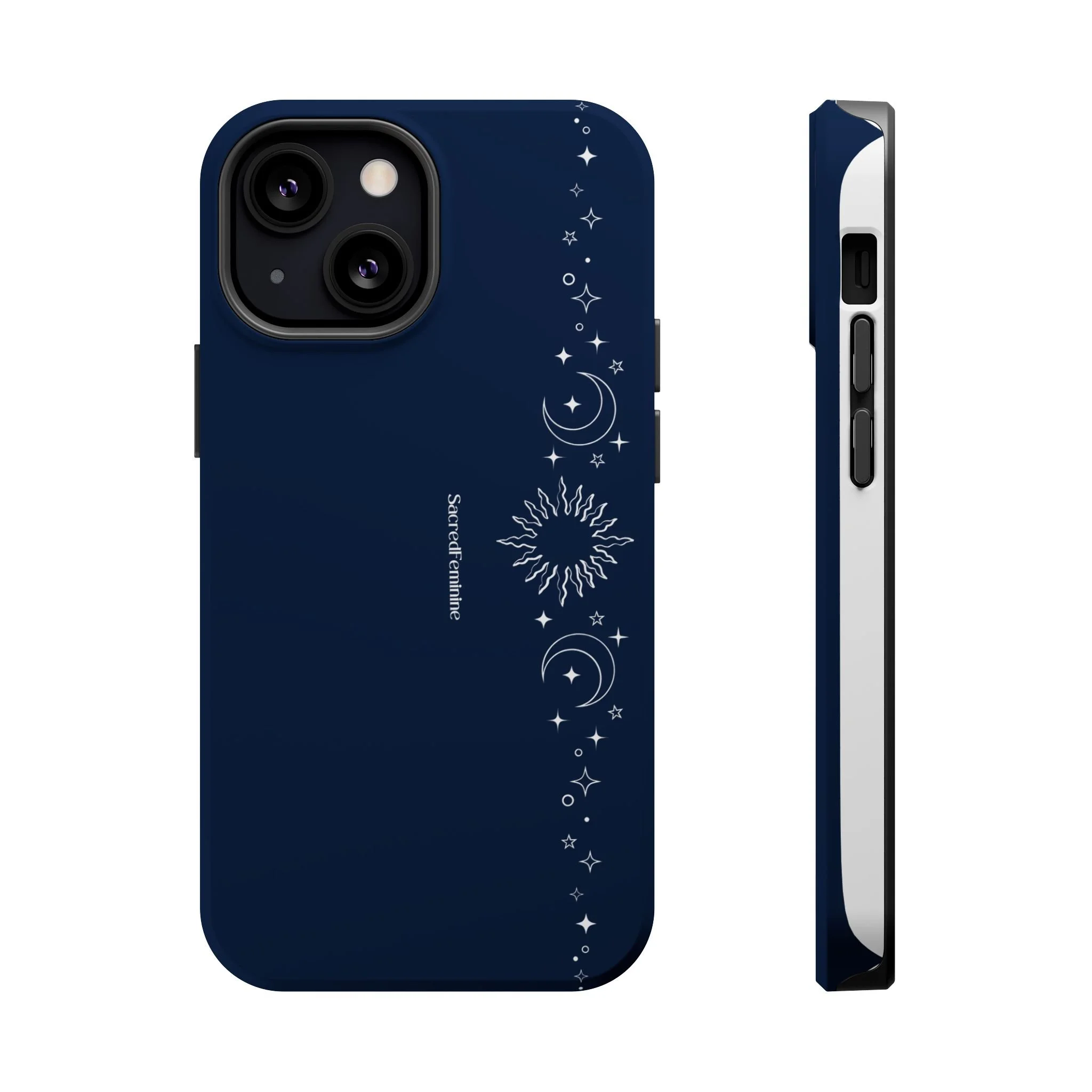 Magnetic Impact-Resistant Phone Case — Midnight Moon & Starline Design