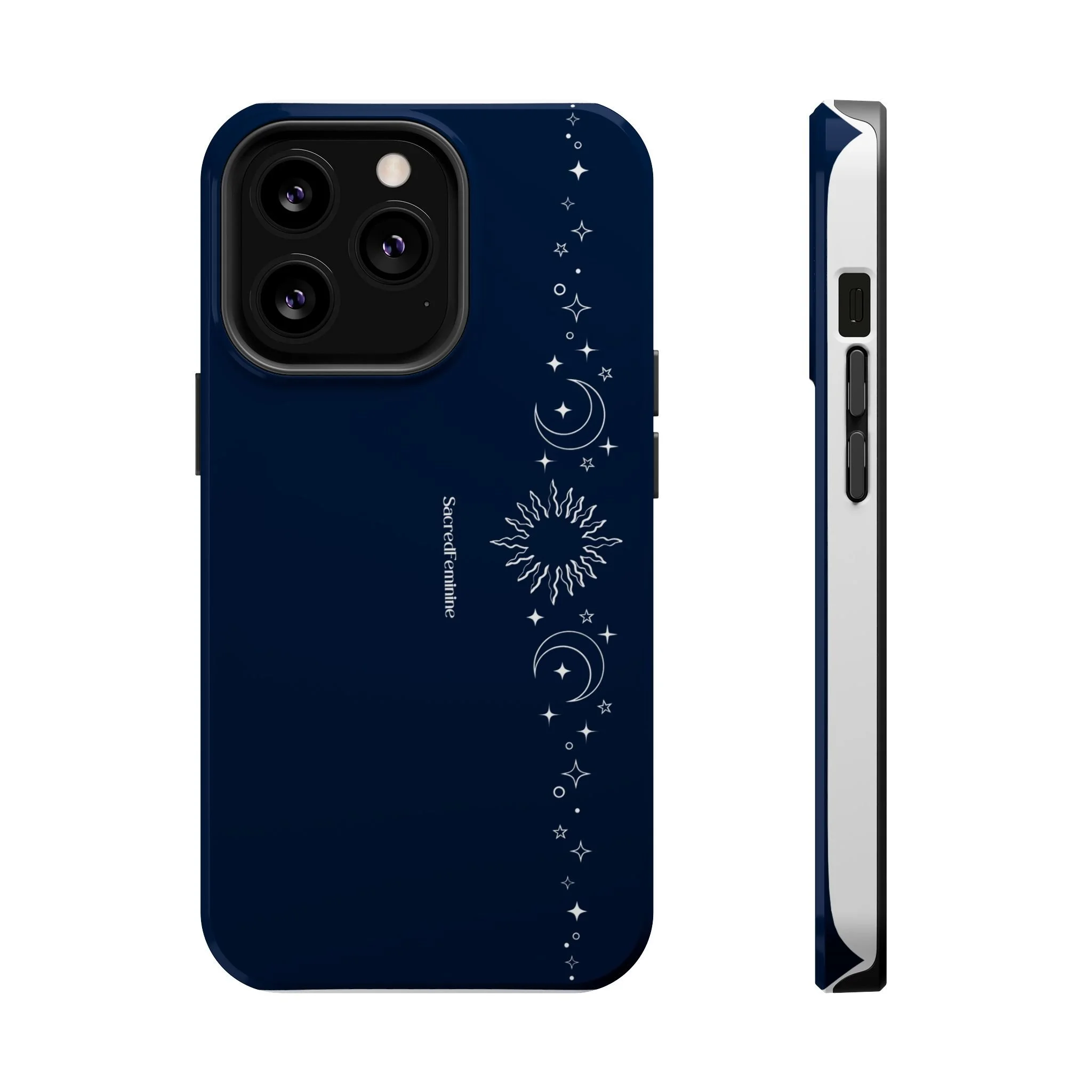 Magnetic Impact-Resistant Phone Case — Midnight Moon & Starline Design