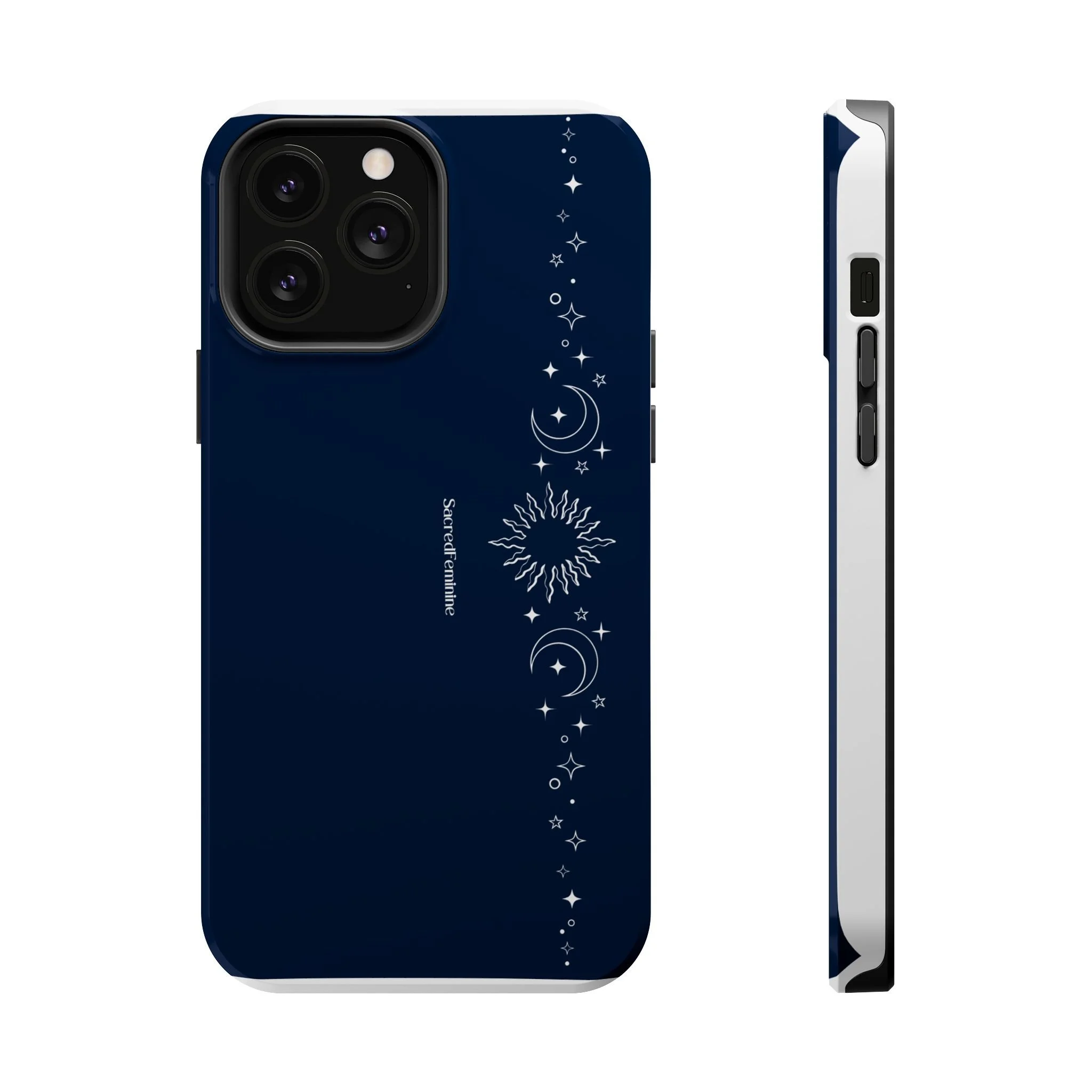 Magnetic Impact-Resistant Phone Case — Midnight Moon & Starline Design