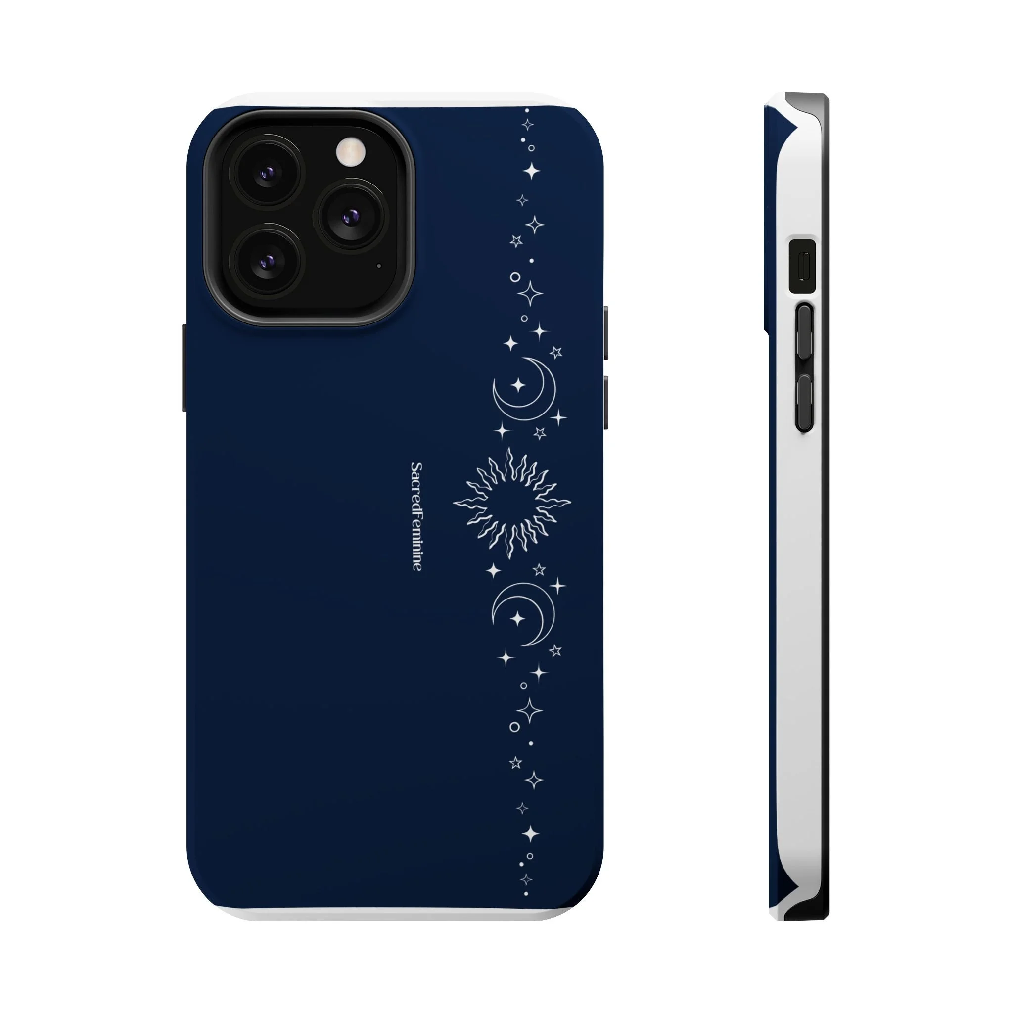 Magnetic Impact-Resistant Phone Case — Midnight Moon & Starline Design