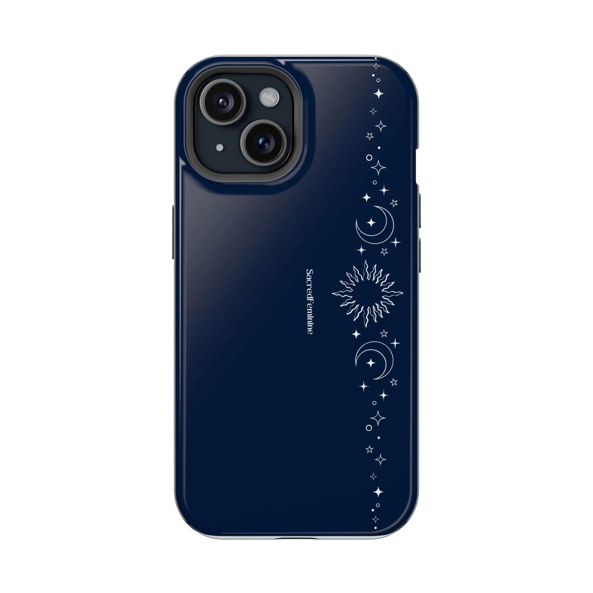Magnetic Impact-Resistant Phone Case — Midnight Moon & Starline Design