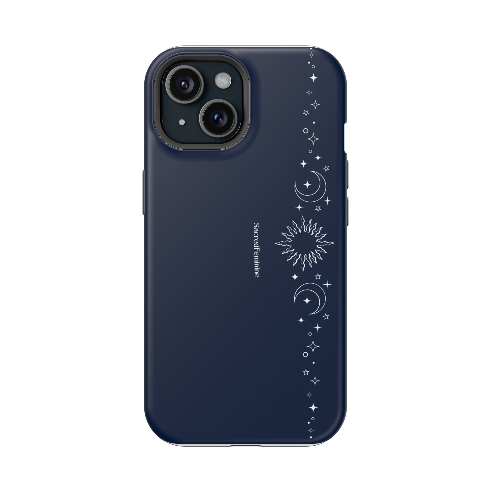 Magnetic Impact-Resistant Phone Case — Midnight Moon & Starline Design
