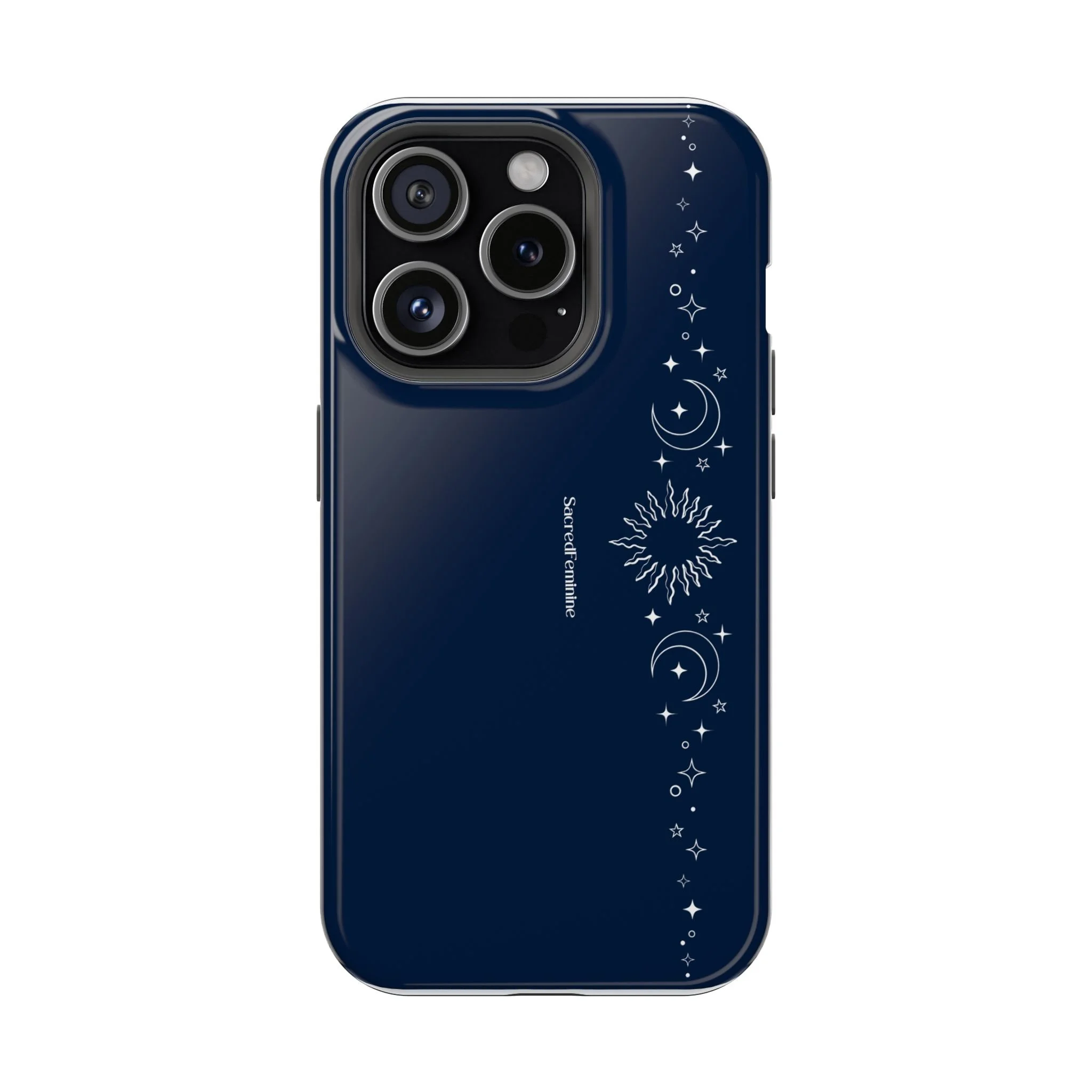 Magnetic Impact-Resistant Phone Case — Midnight Moon & Starline Design
