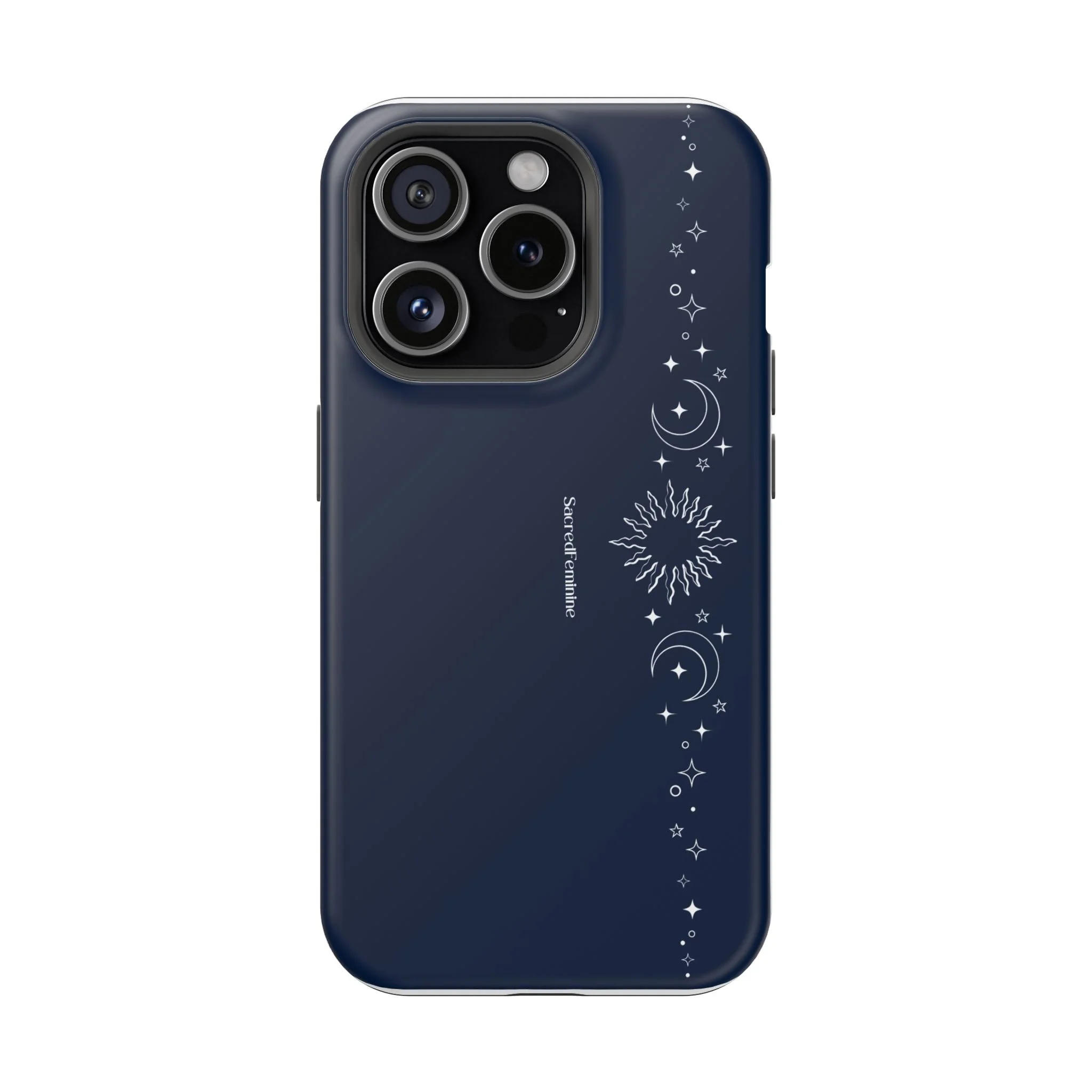 Magnetic Impact-Resistant Phone Case — Midnight Moon & Starline Design
