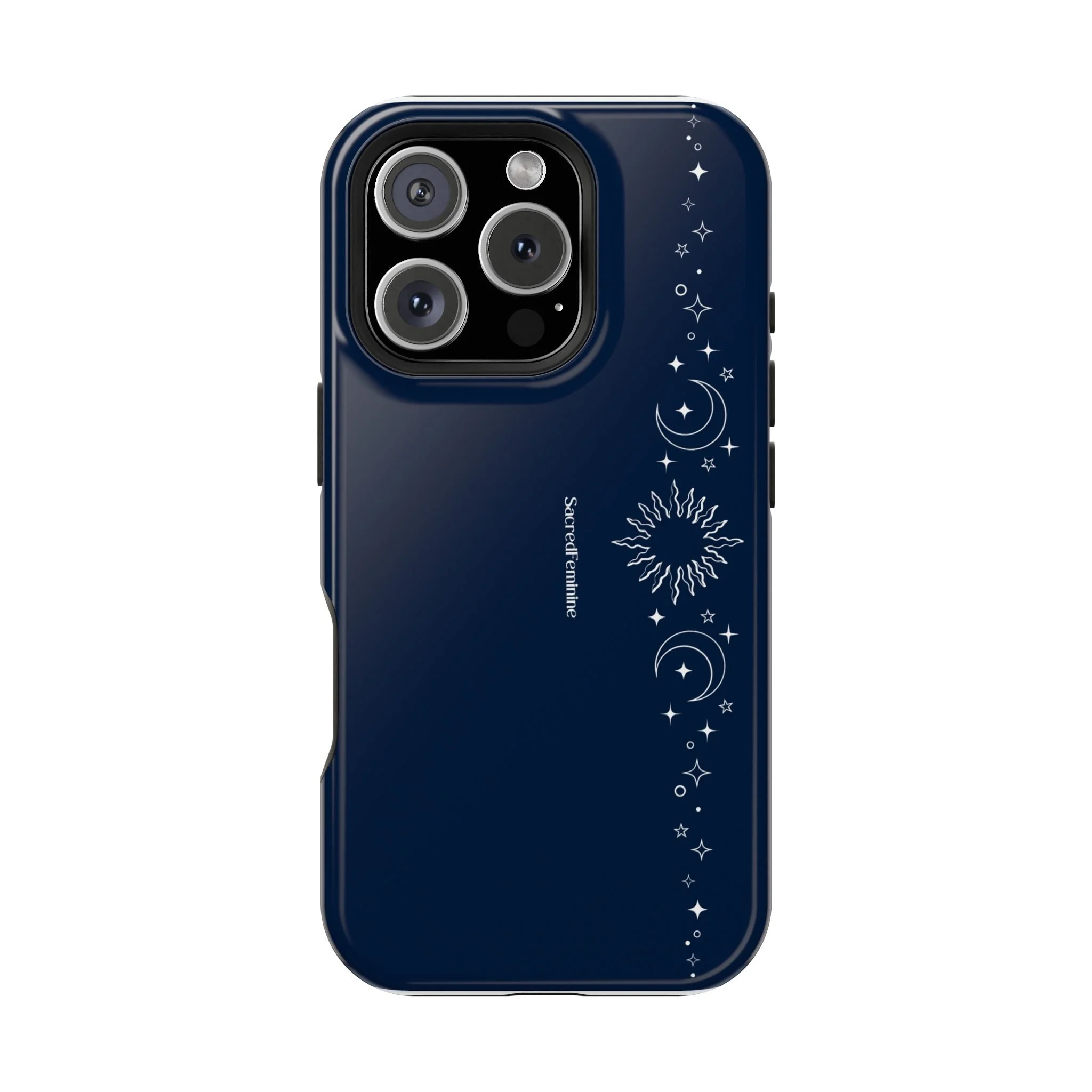 Magnetic Impact-Resistant Phone Case — Midnight Moon & Starline Design