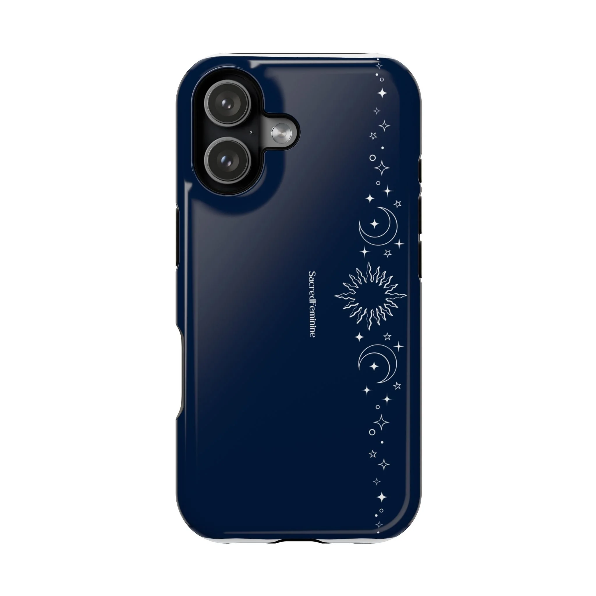 Magnetic Impact-Resistant Phone Case — Midnight Moon & Starline Design