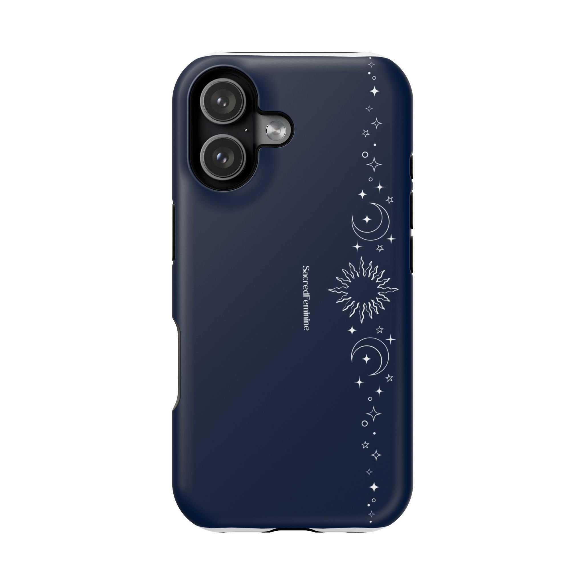 Magnetic Impact-Resistant Phone Case — Midnight Moon & Starline Design