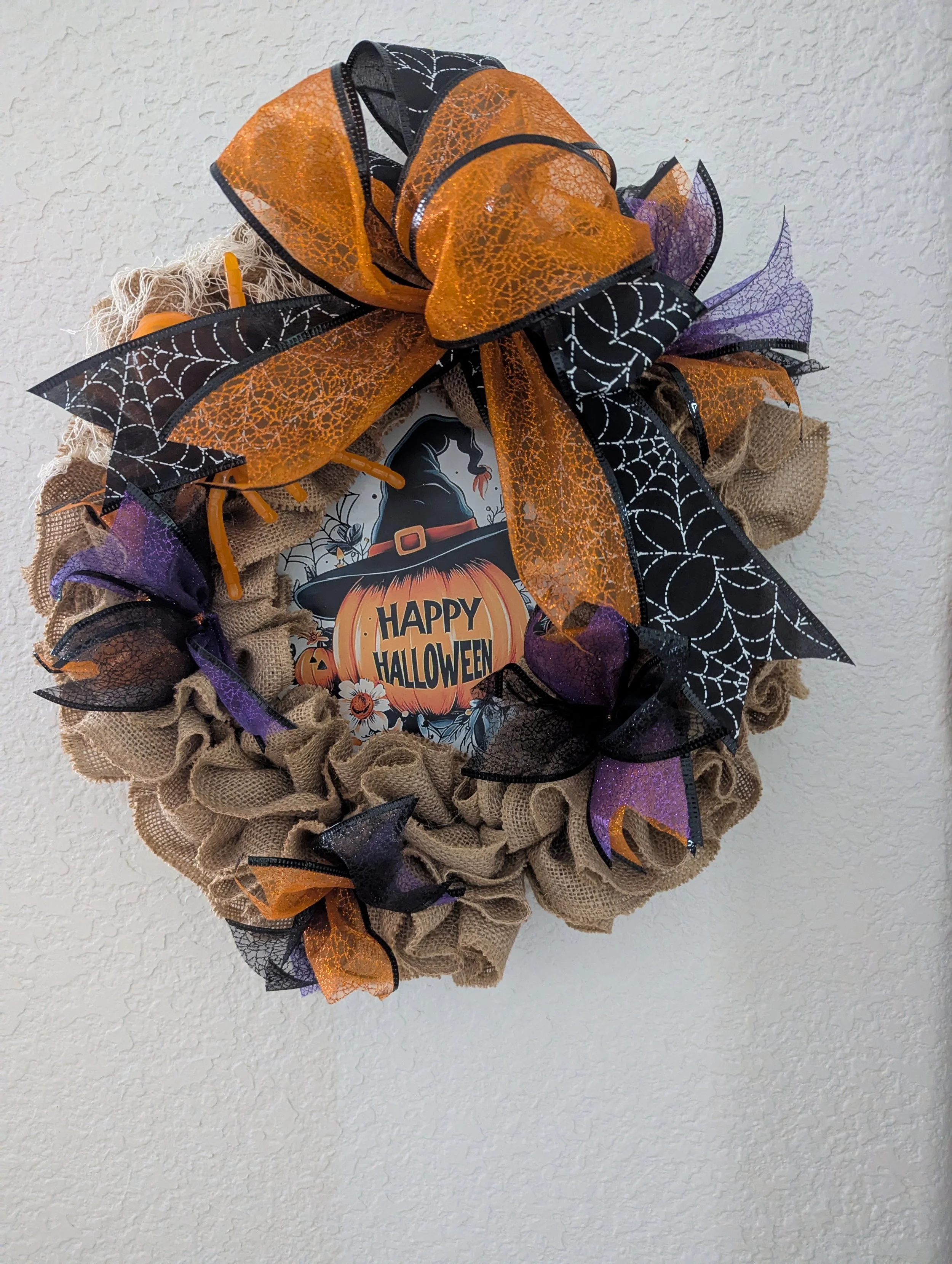 Bewitching Halloween Jack-o-Lantern Wreath