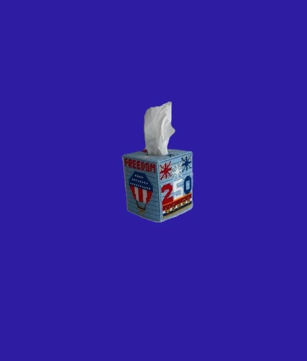 Patriotic 250th Anniversary Tissue Box Cover
