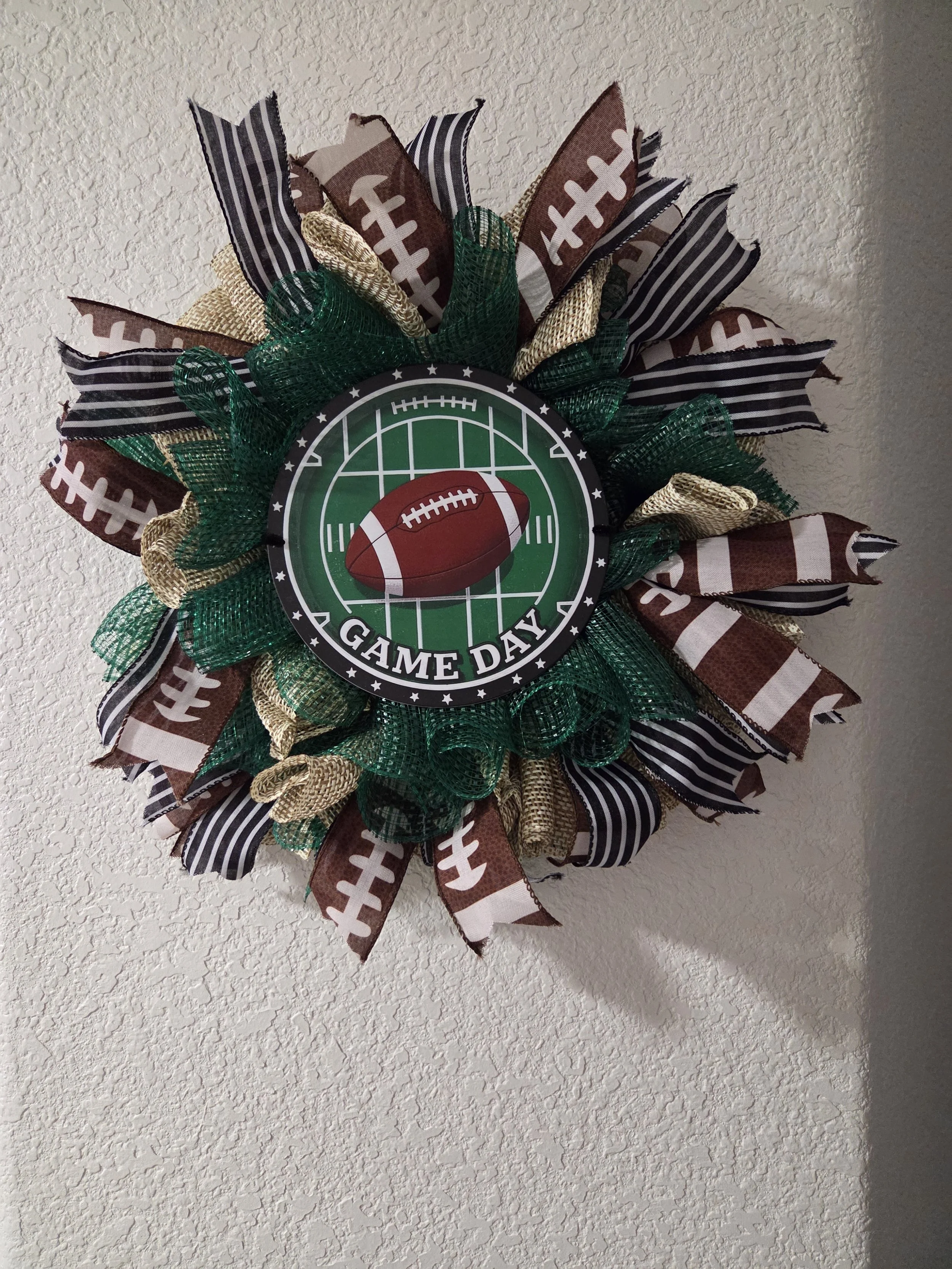 Football Game Day Celebration Wreath