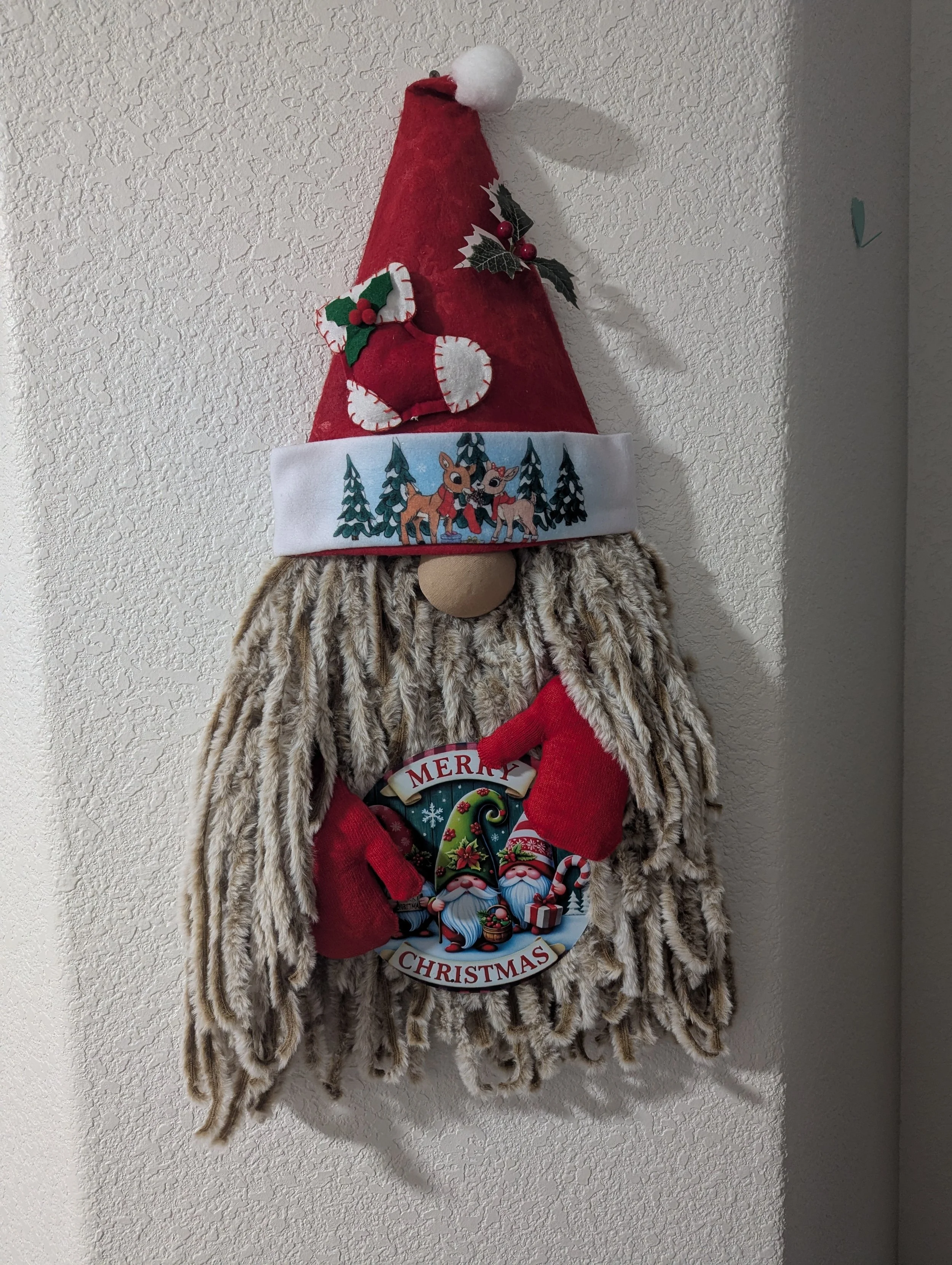 Whimsical Gnome Christmas Elf Decoration
