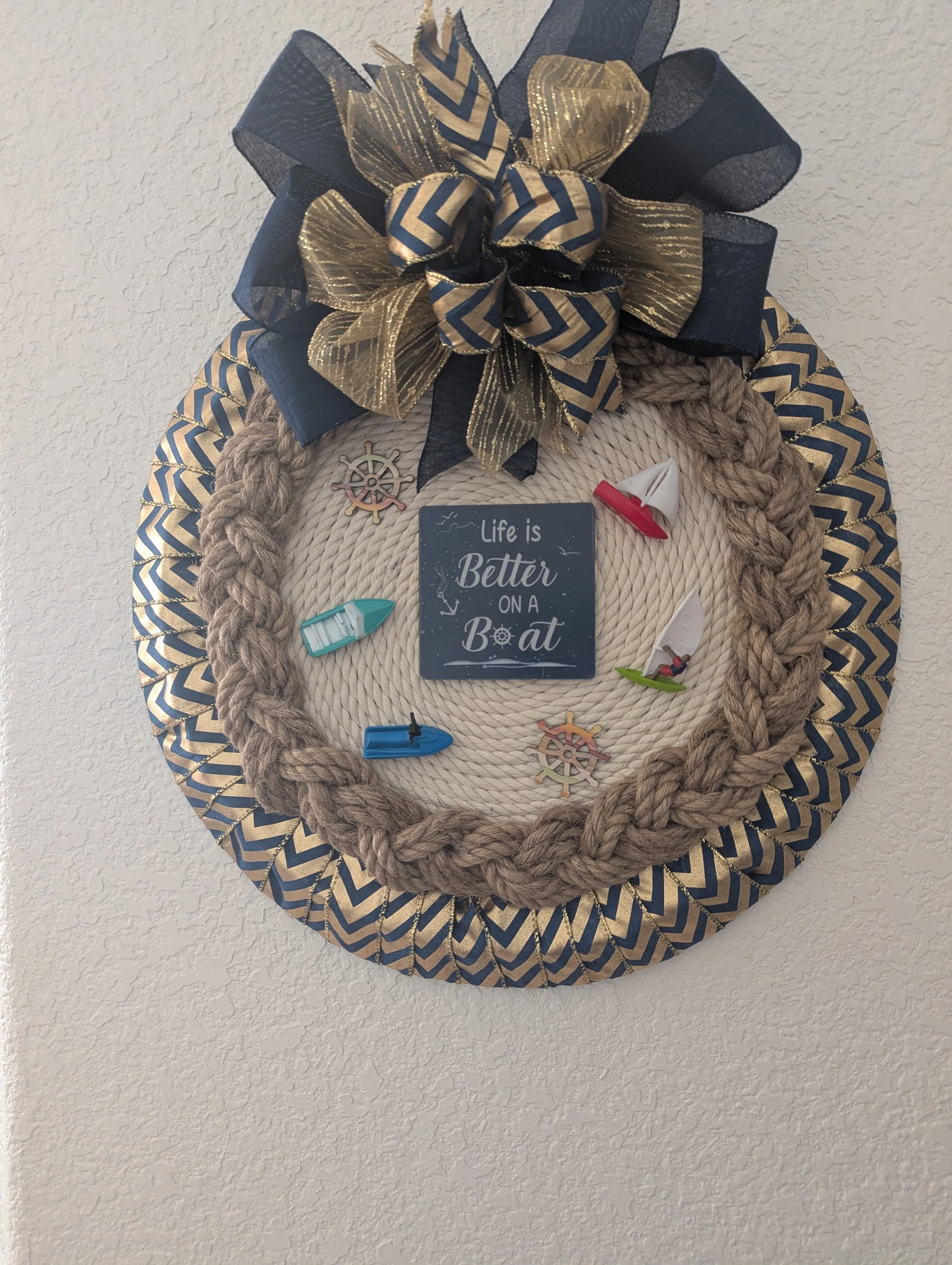 Life is Better with a Boat Wreath
