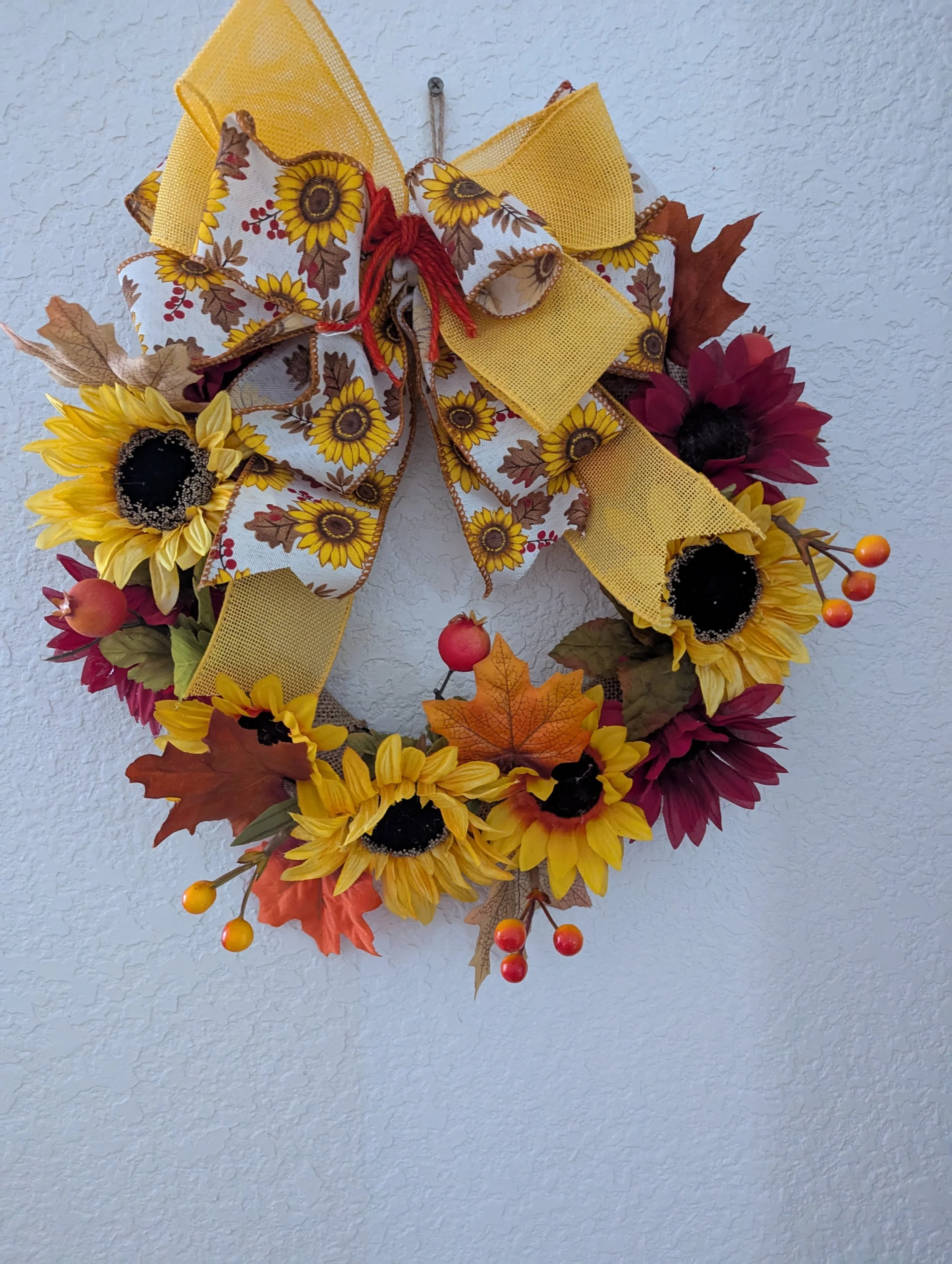 Yellow Sunflower Wreath