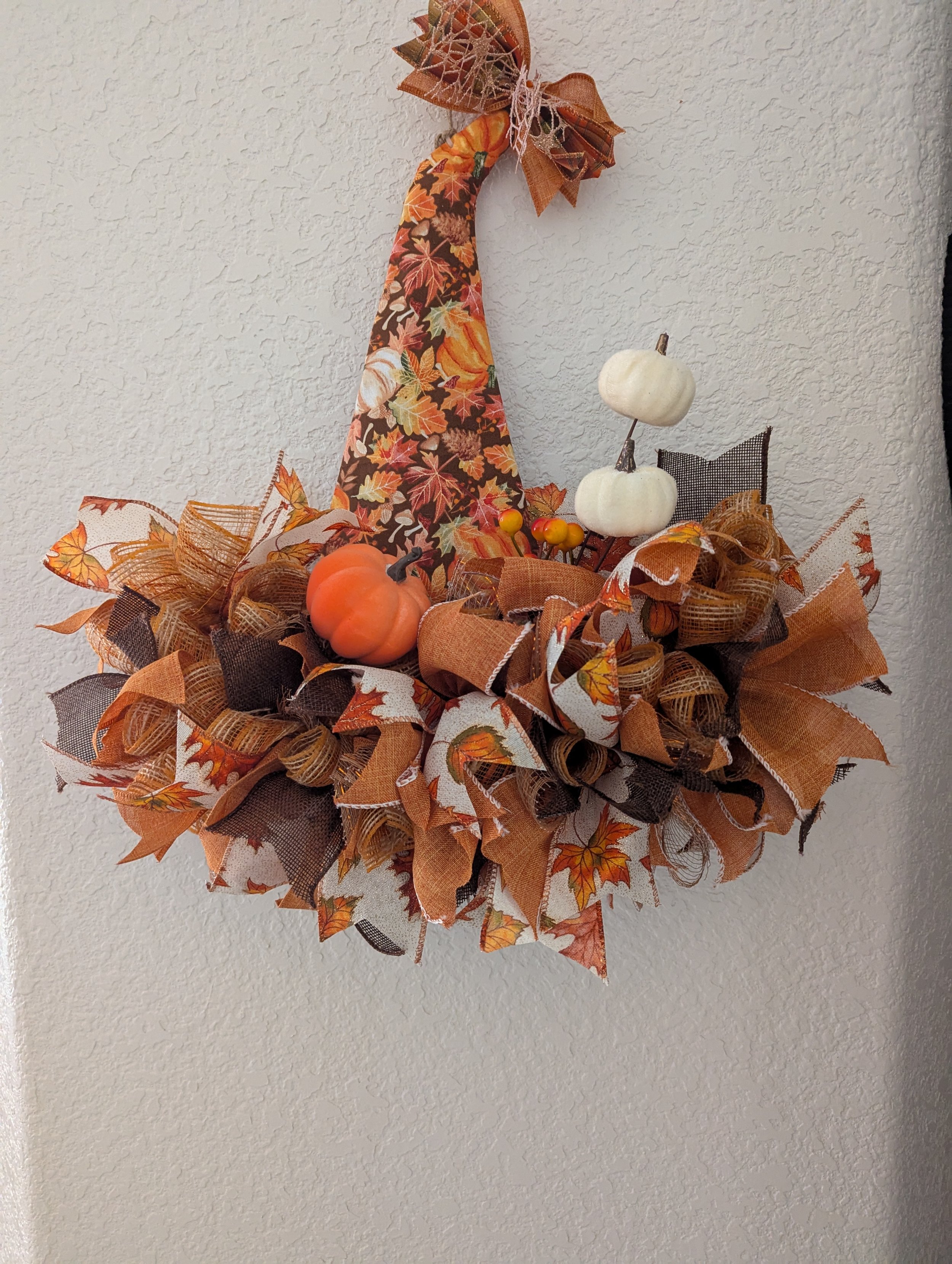 Rustic Scarecrow Hat Fall Wreath