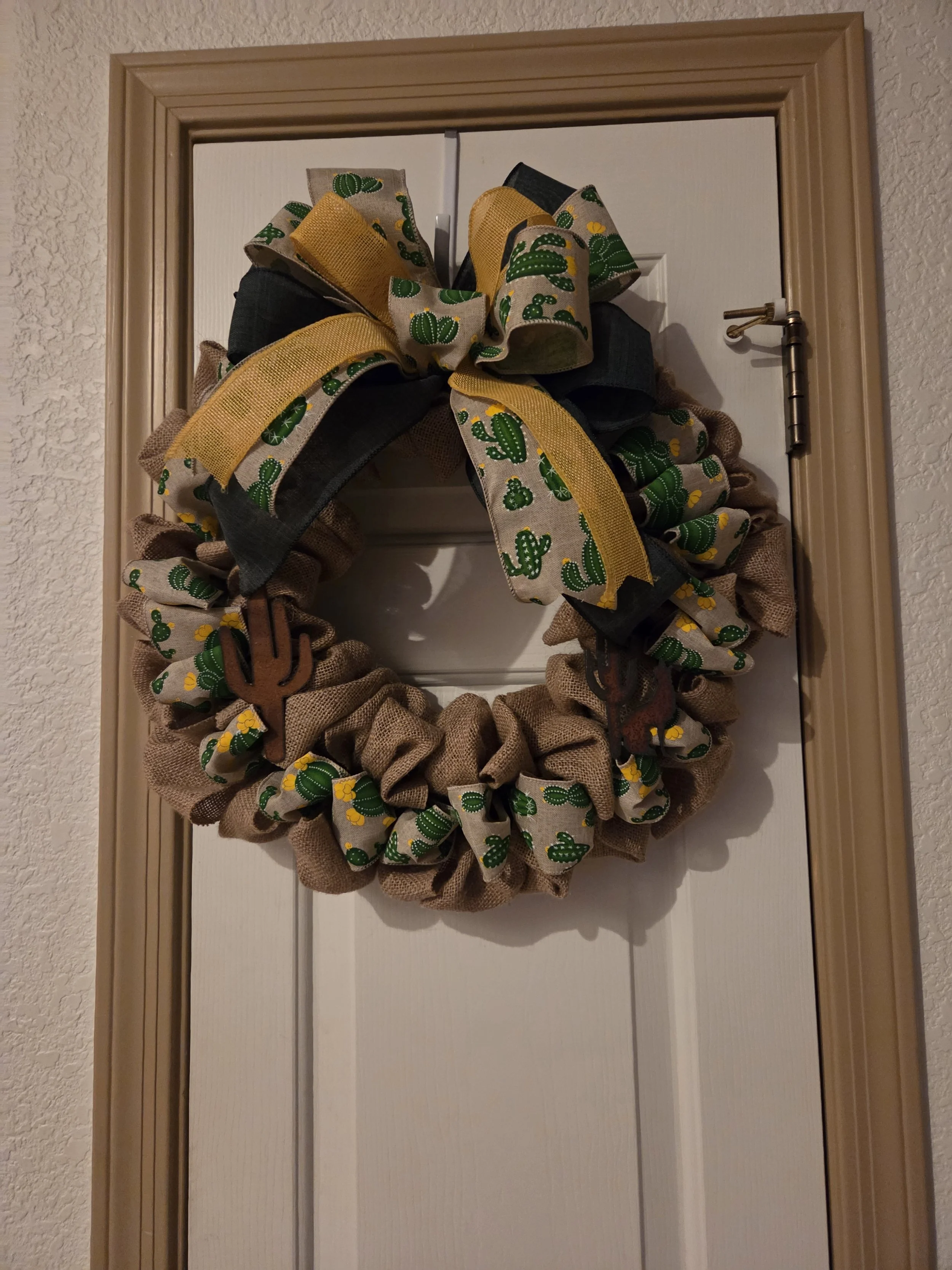 Rustic Cactus Welcome Wreath