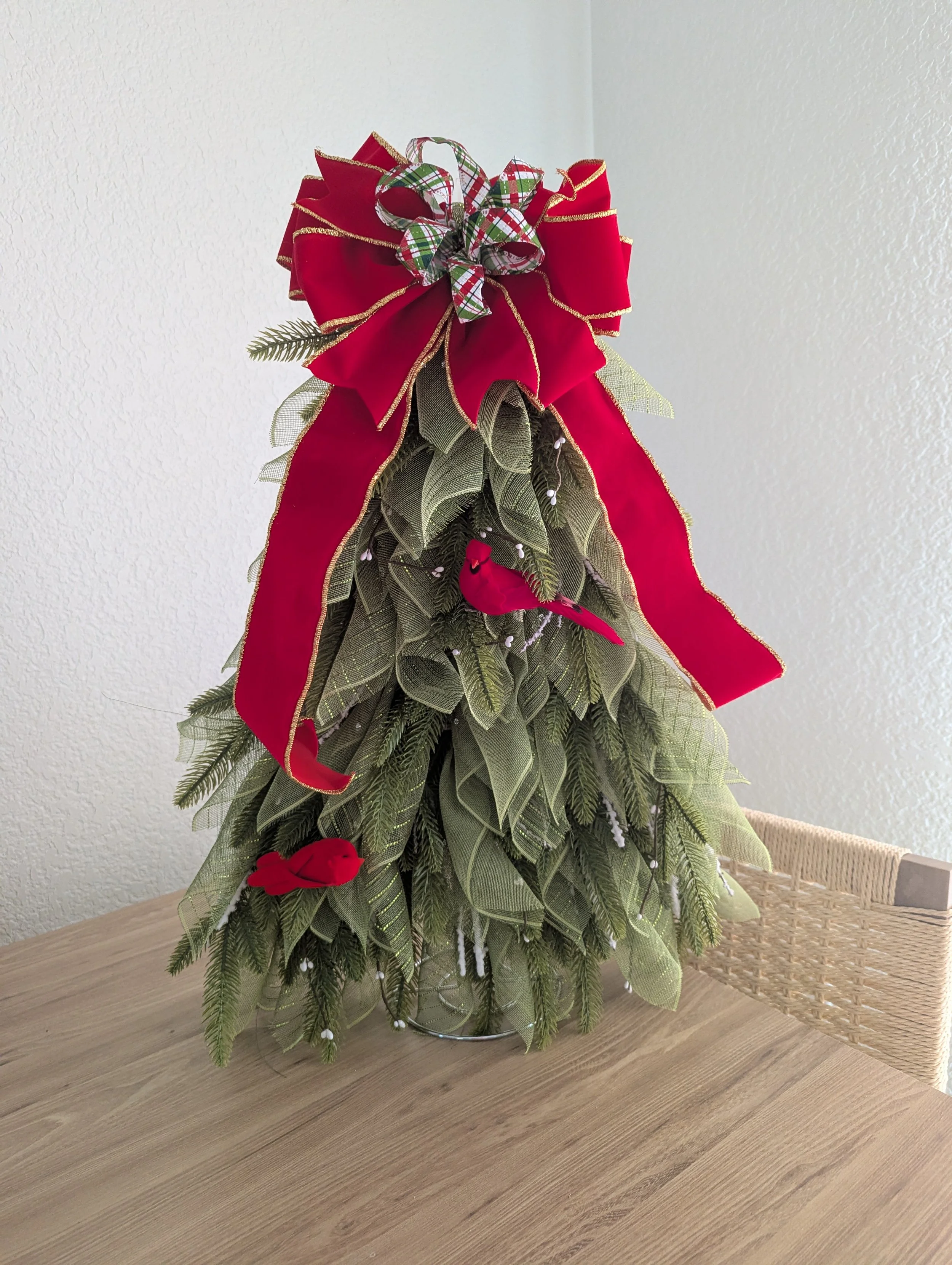 Rustic Christmas Tree Wreath or Stand