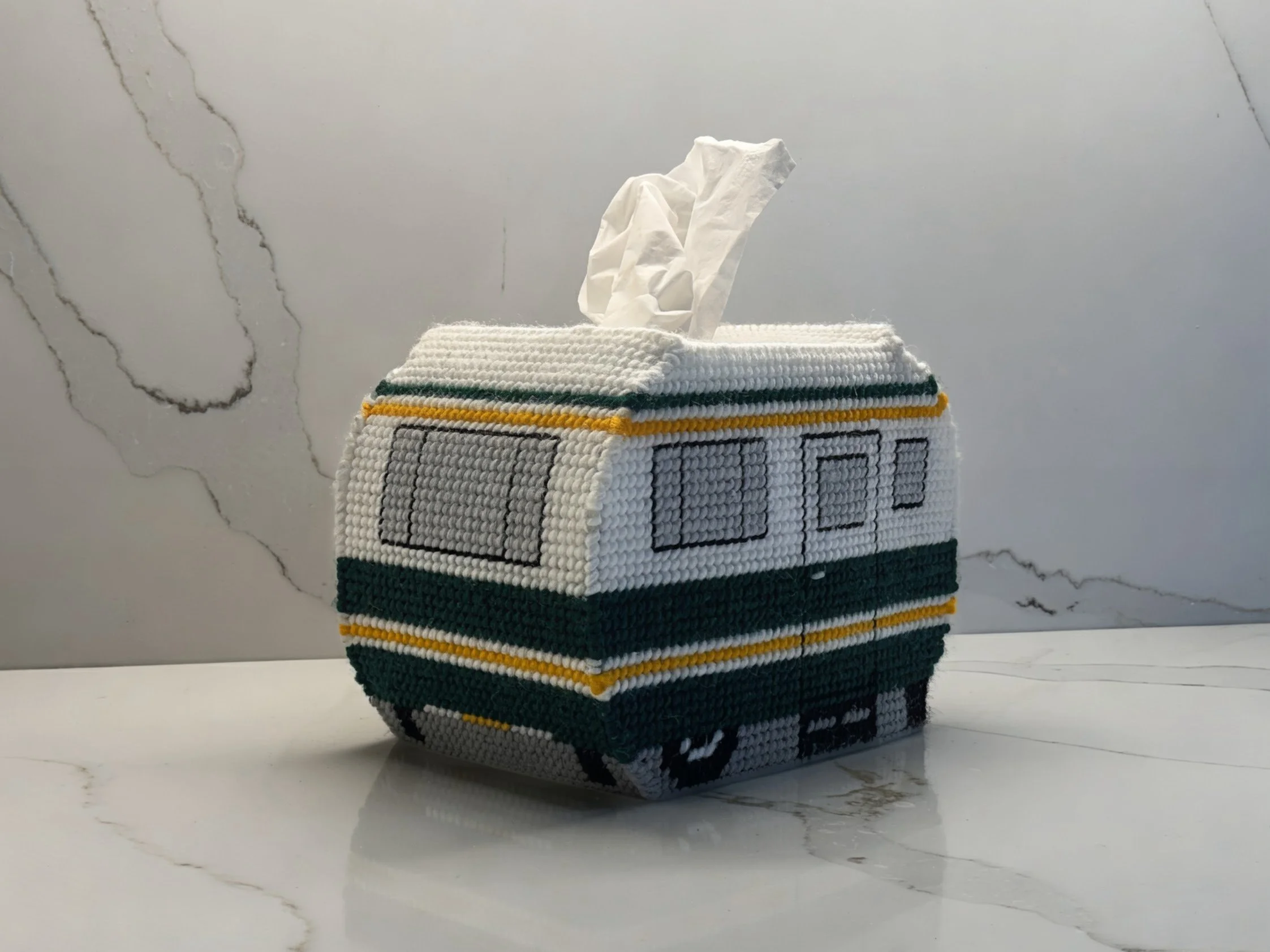 Retro Trailer Tissue Box Cover