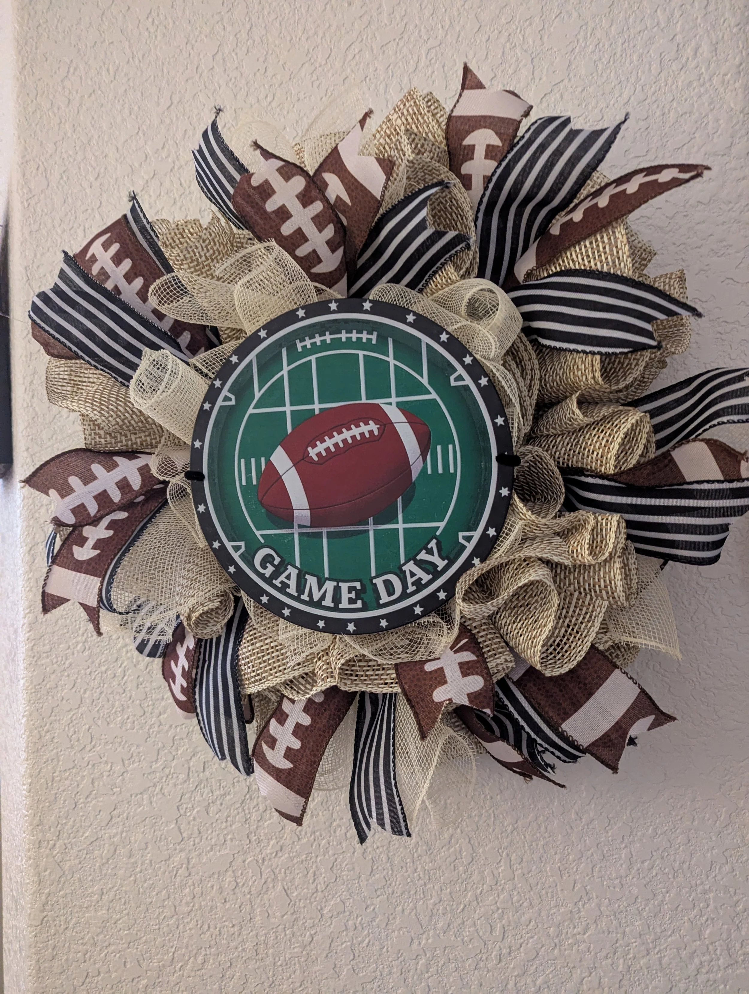 Football Game Day Celebration Wreath