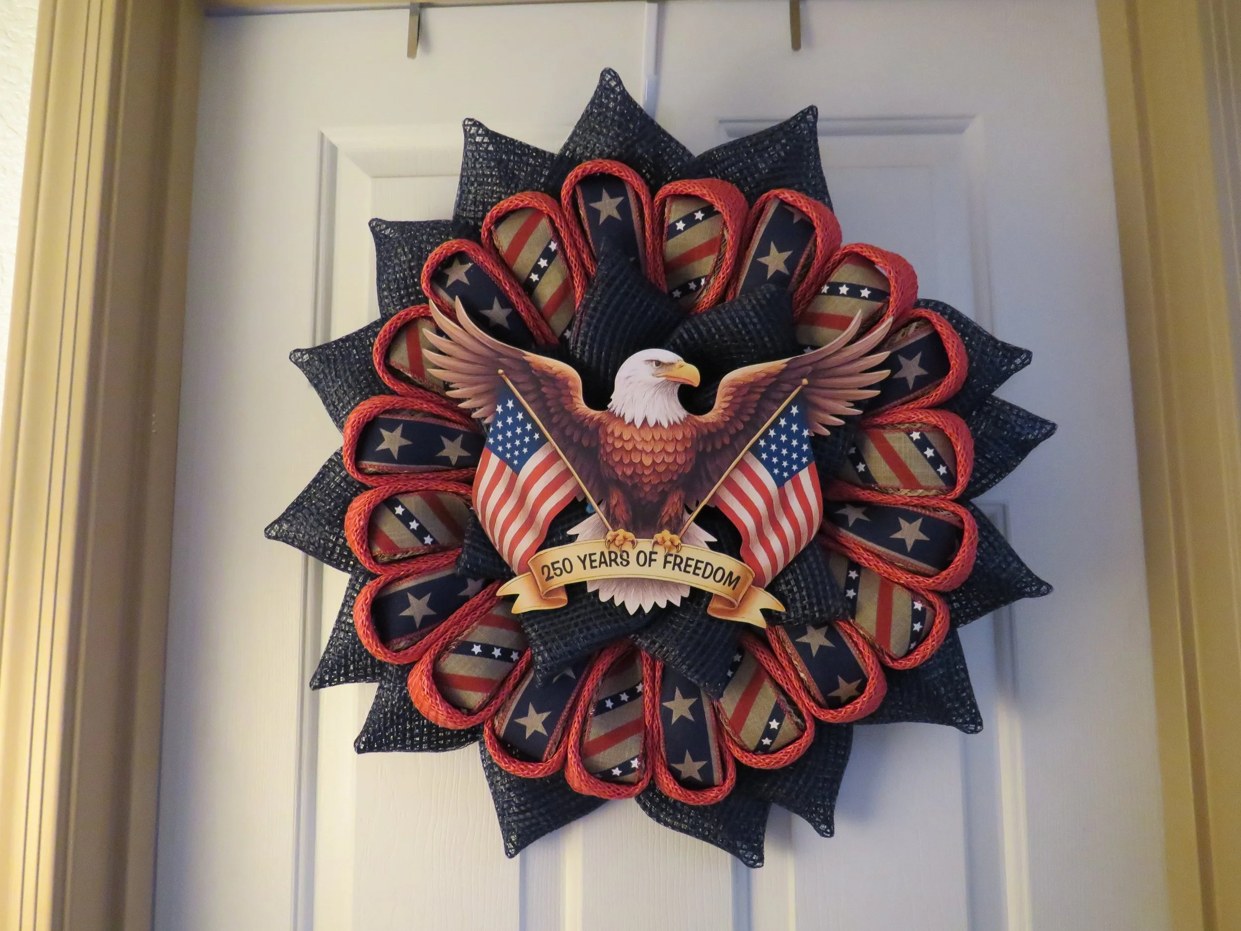Celebrating 250 Years Bald Eagle Wreath