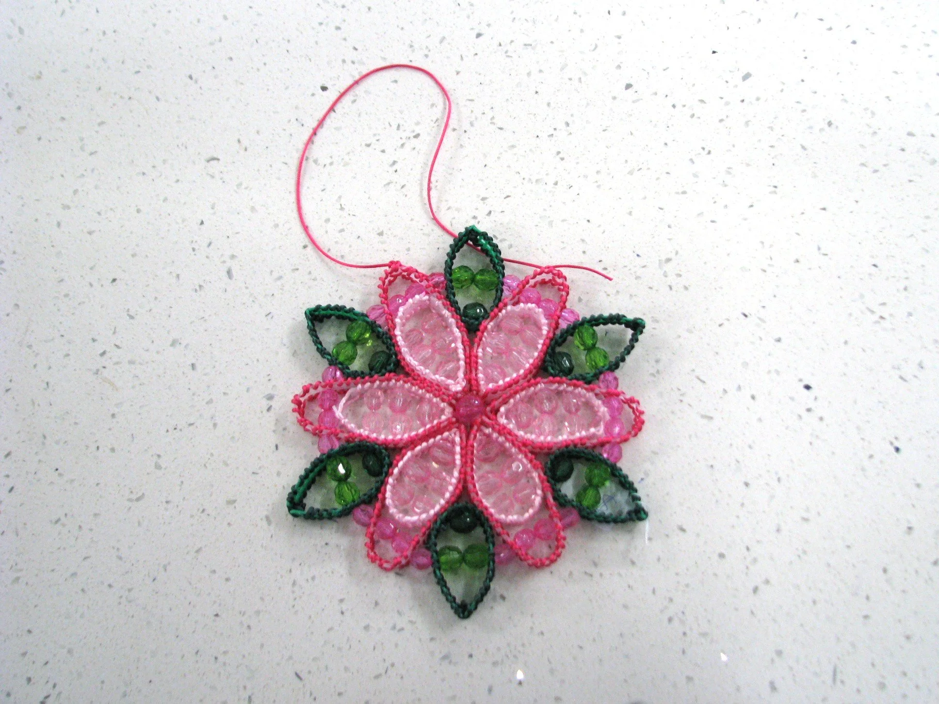 Pink Flower Suncatchers